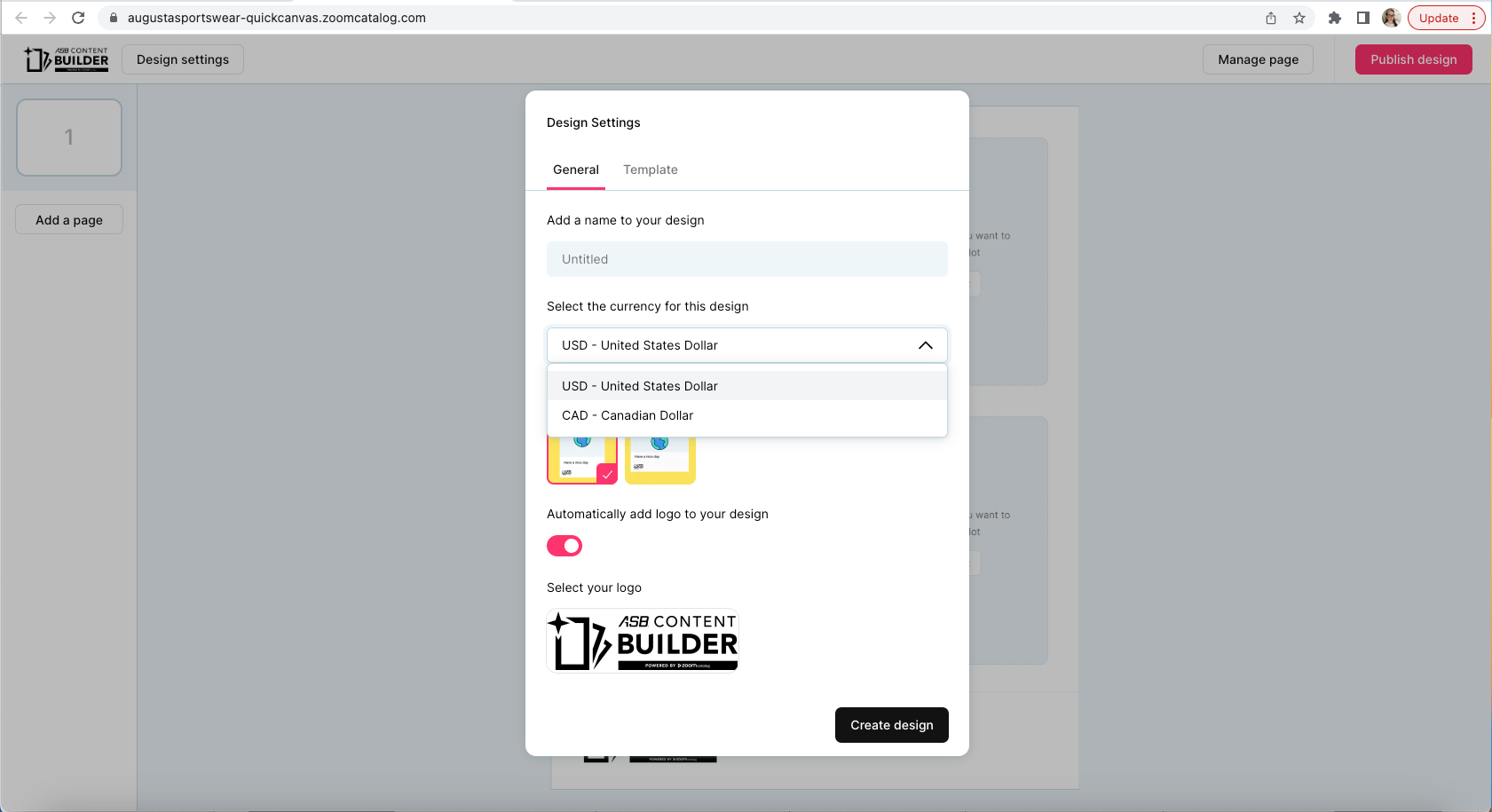 Changing currency in M Sales Program for Make It Quick