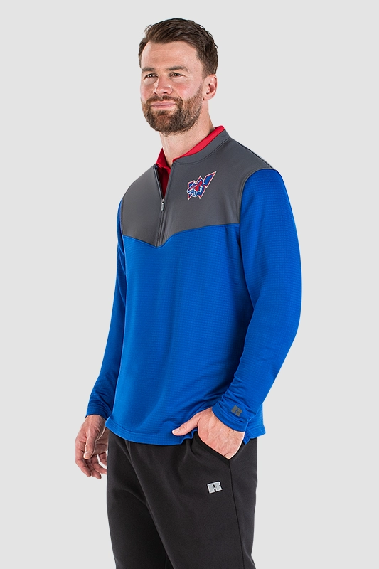 Young woman wearing a Russell Athletic cap