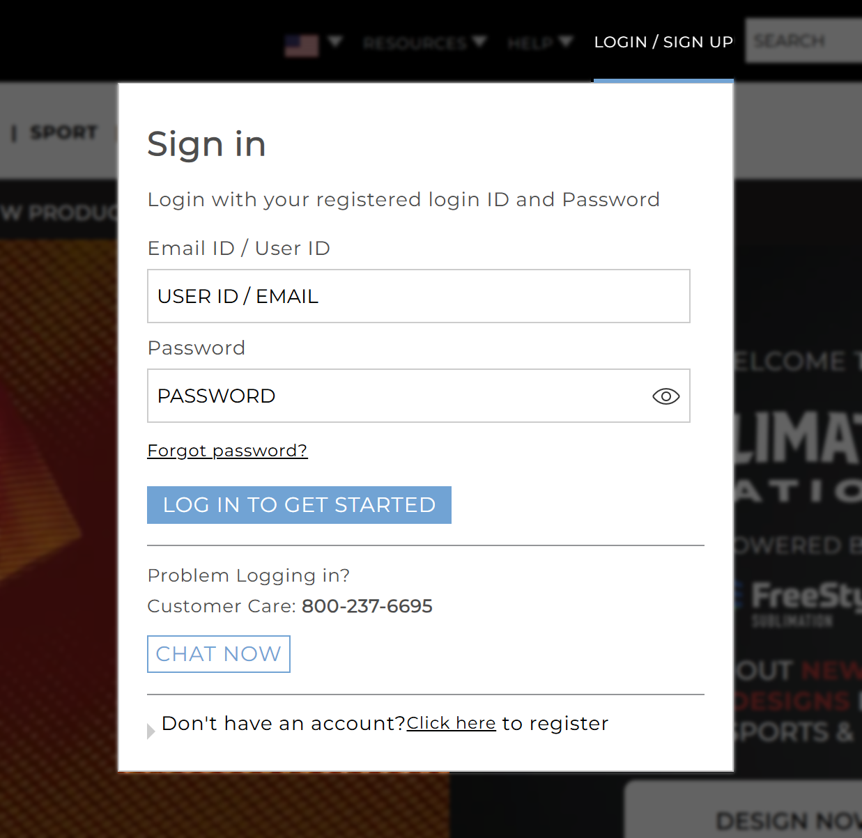 Momentec Login Form Preview