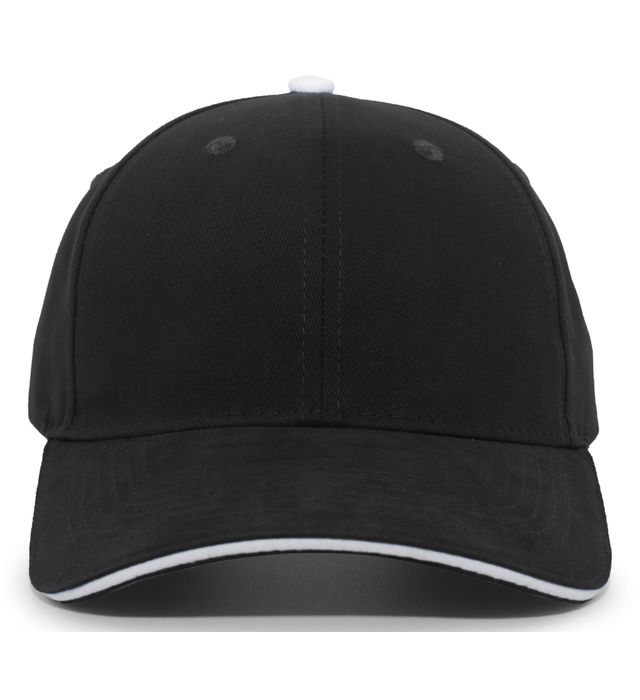 Pacific Headwear 121C | Brushed Cotton Sandwich Visor Hook & Loop Cap