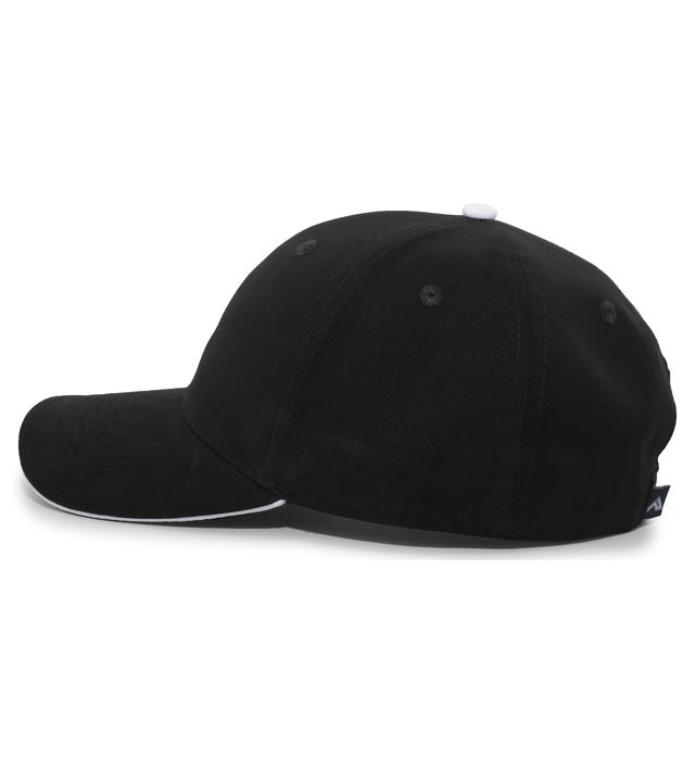 Pacific Headwear 121C | Brushed Cotton Sandwich Visor Hook & Loop Cap