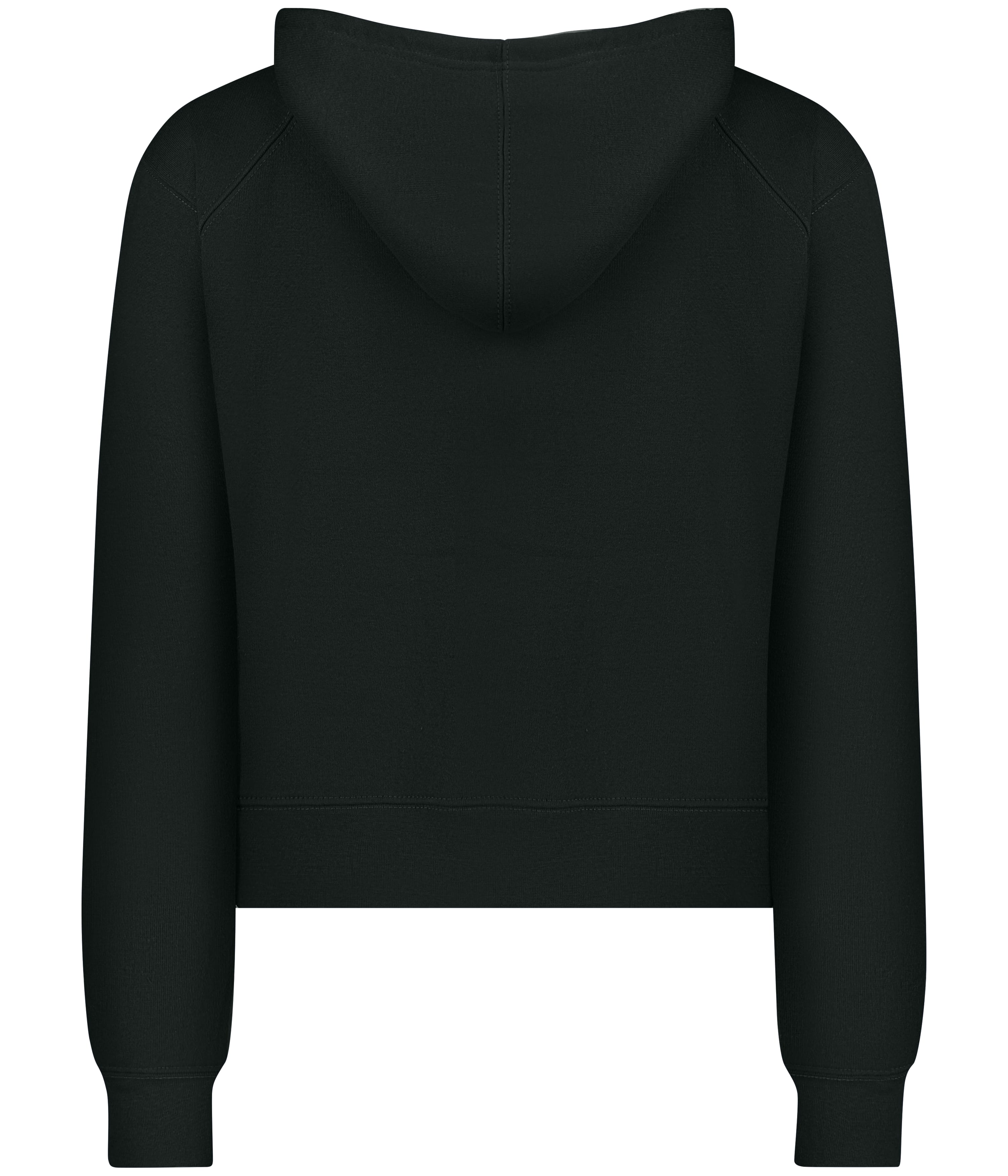 LADIES ATHLETIC FLEECE CROP HOODIE