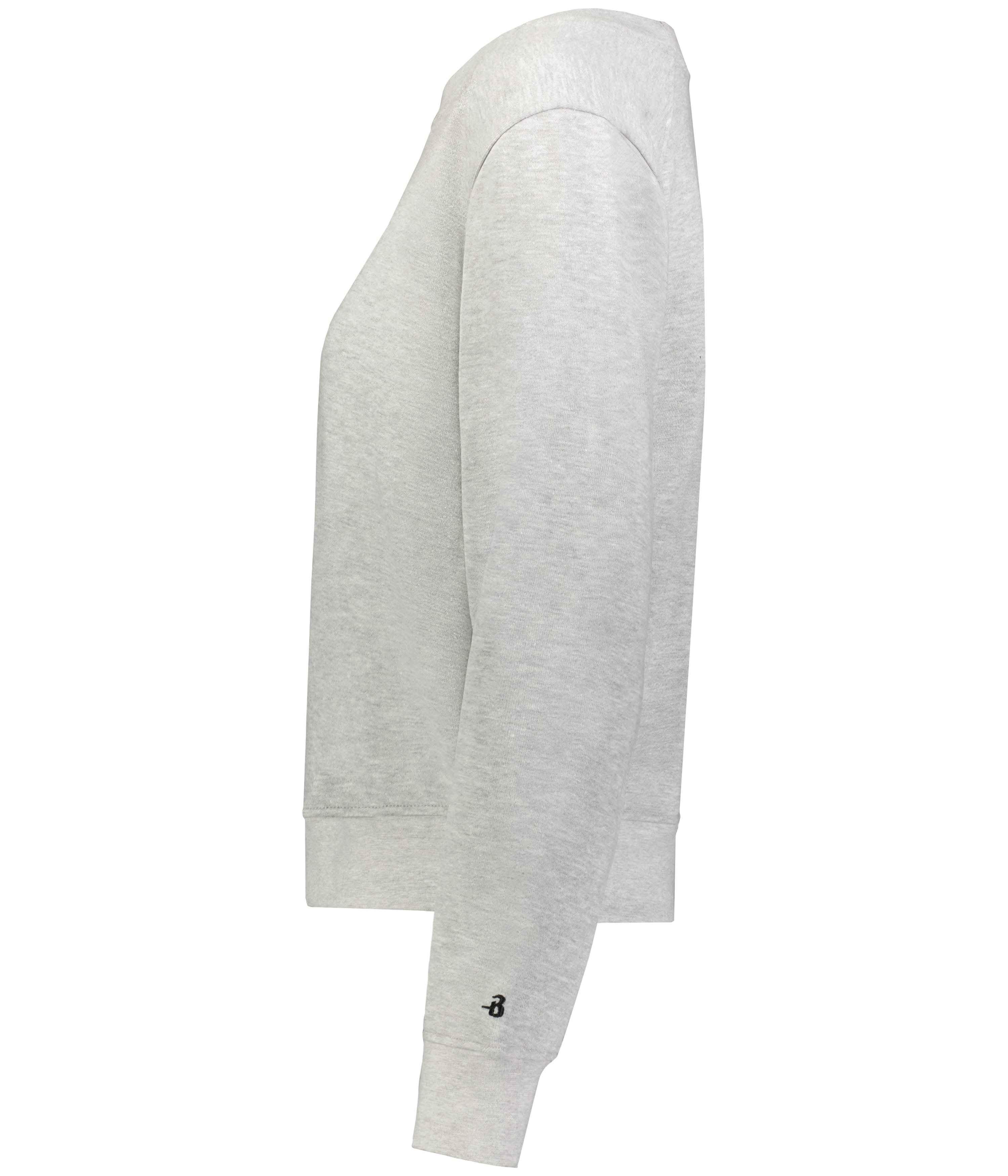 LADIES ATHLETIC FLEECE CROP CREW