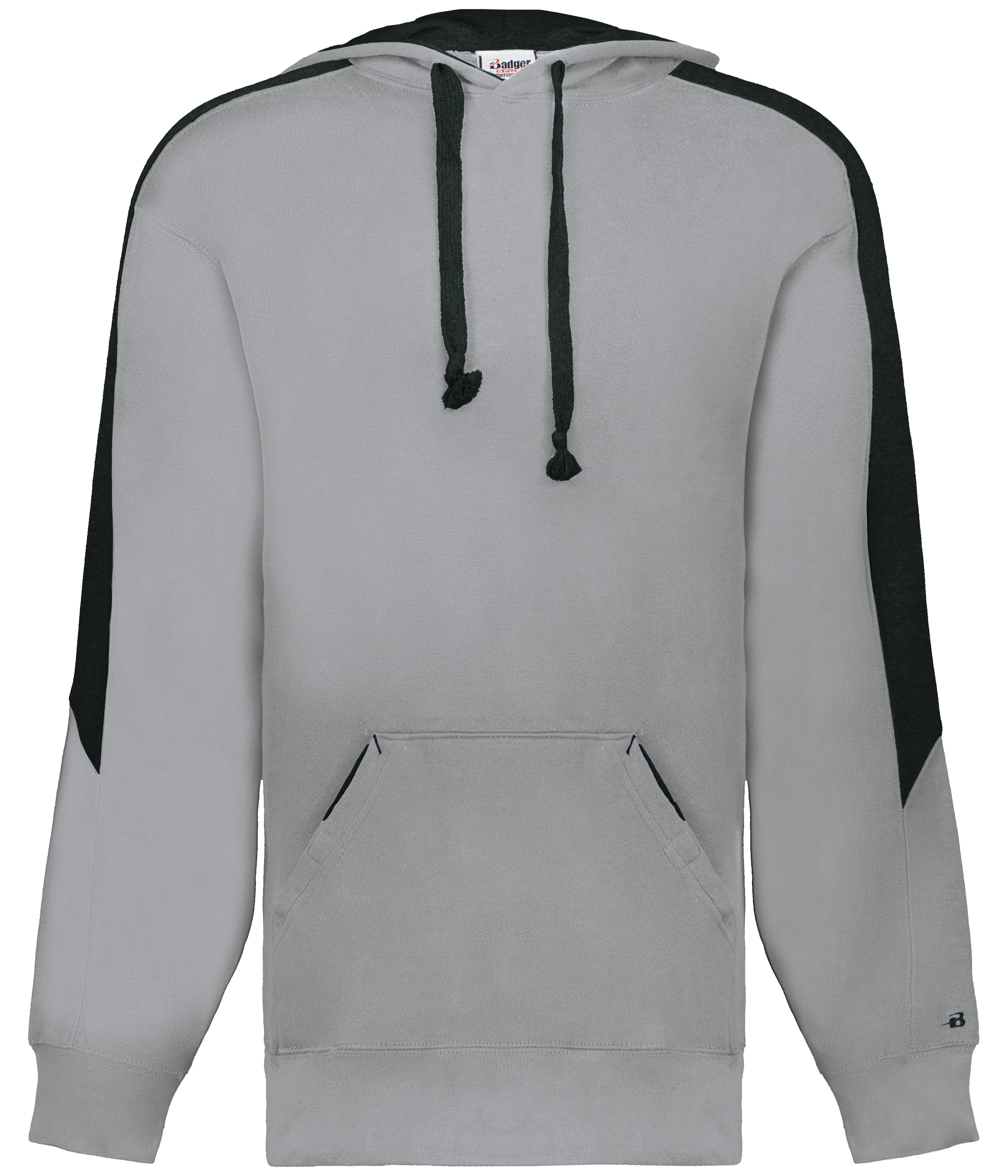 Badger Sport 126500 Saber Hoodie in OXFORD/BLACK (BA)