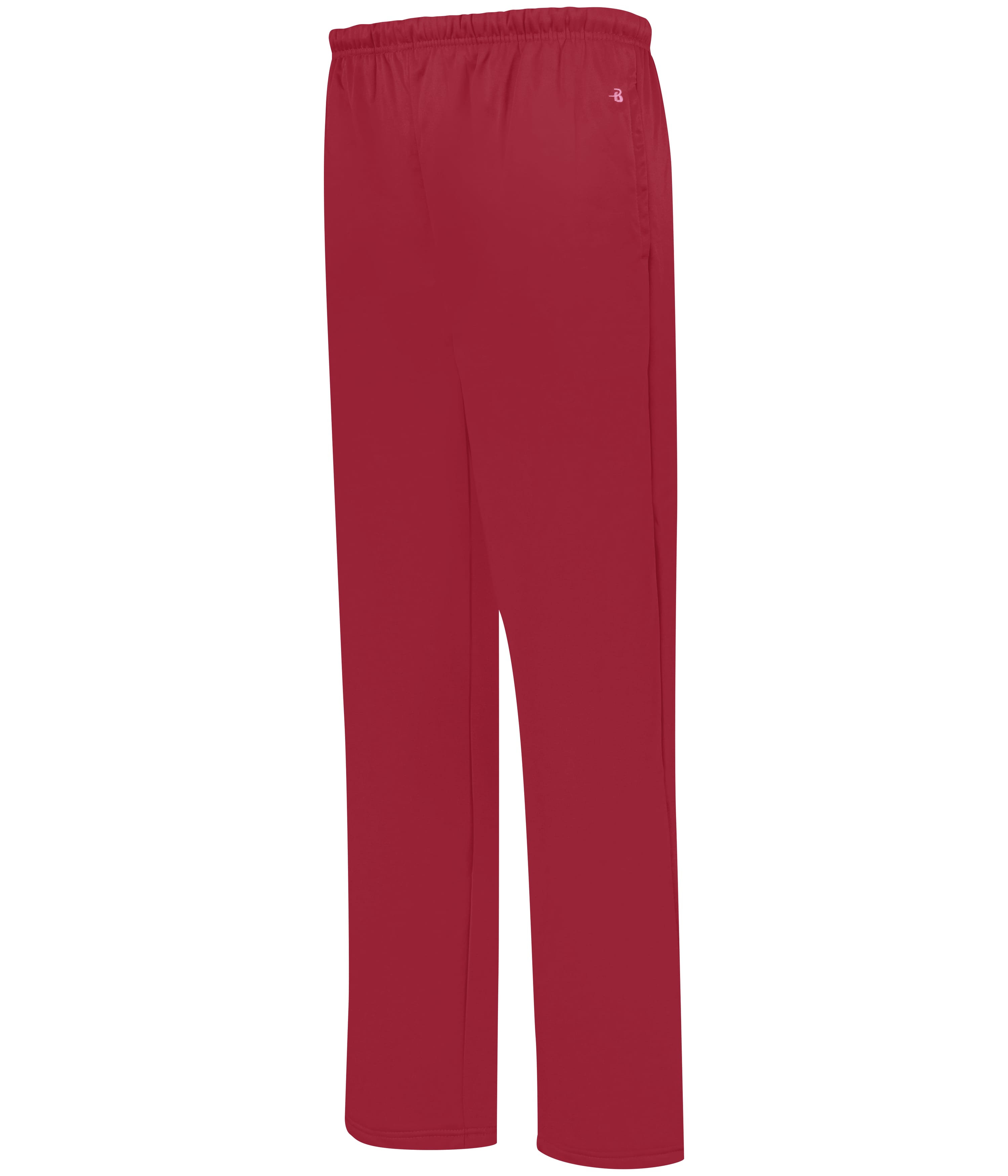 PERFORMANCE FLEECE OPEN BOTTOM PANT - RED (BA)