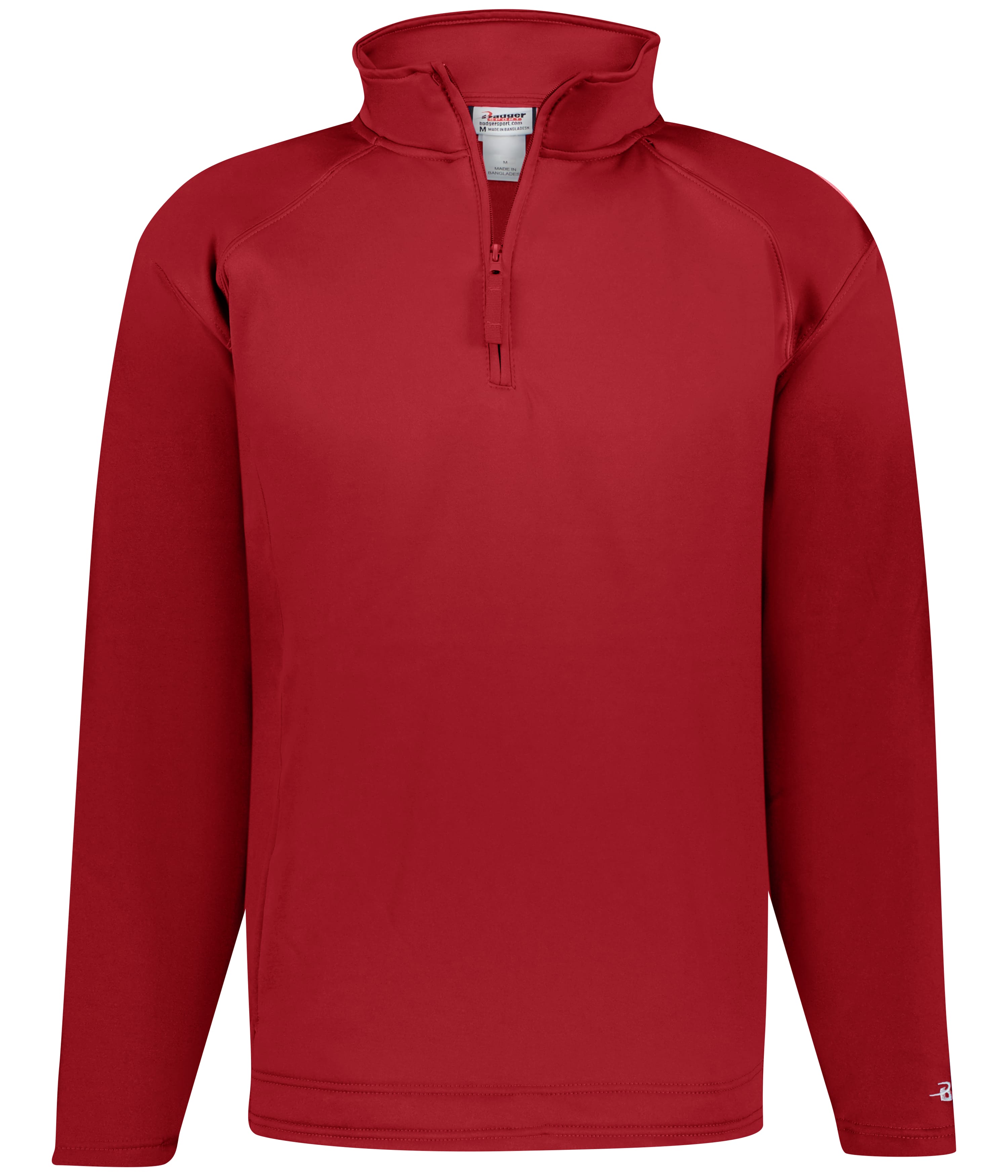 Badger Sport 148000 Performance Fleece 1/4 Zip Pullover in RED (BA)