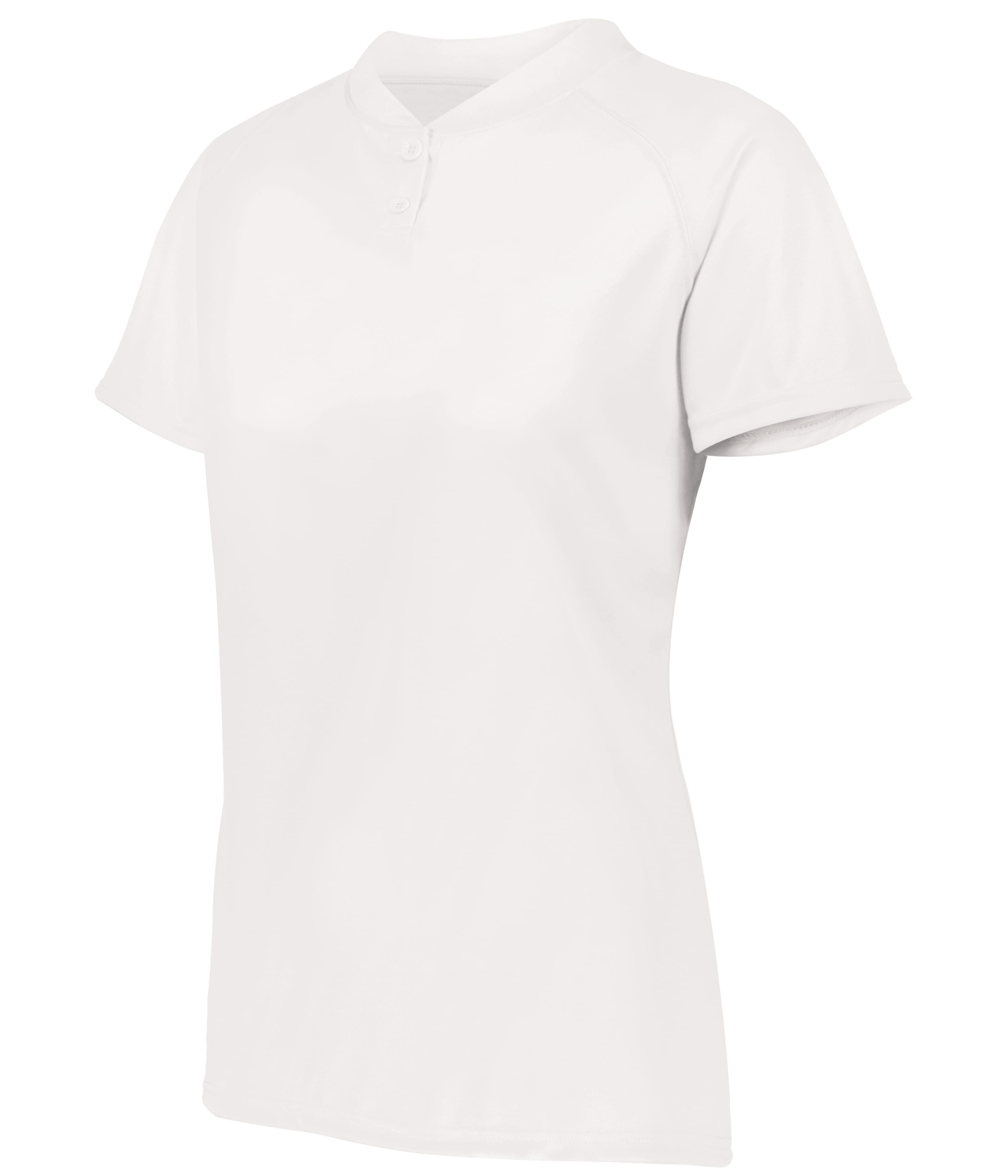 10 1567 — Ladies Attain Wicking Two-Button Softball Jersey