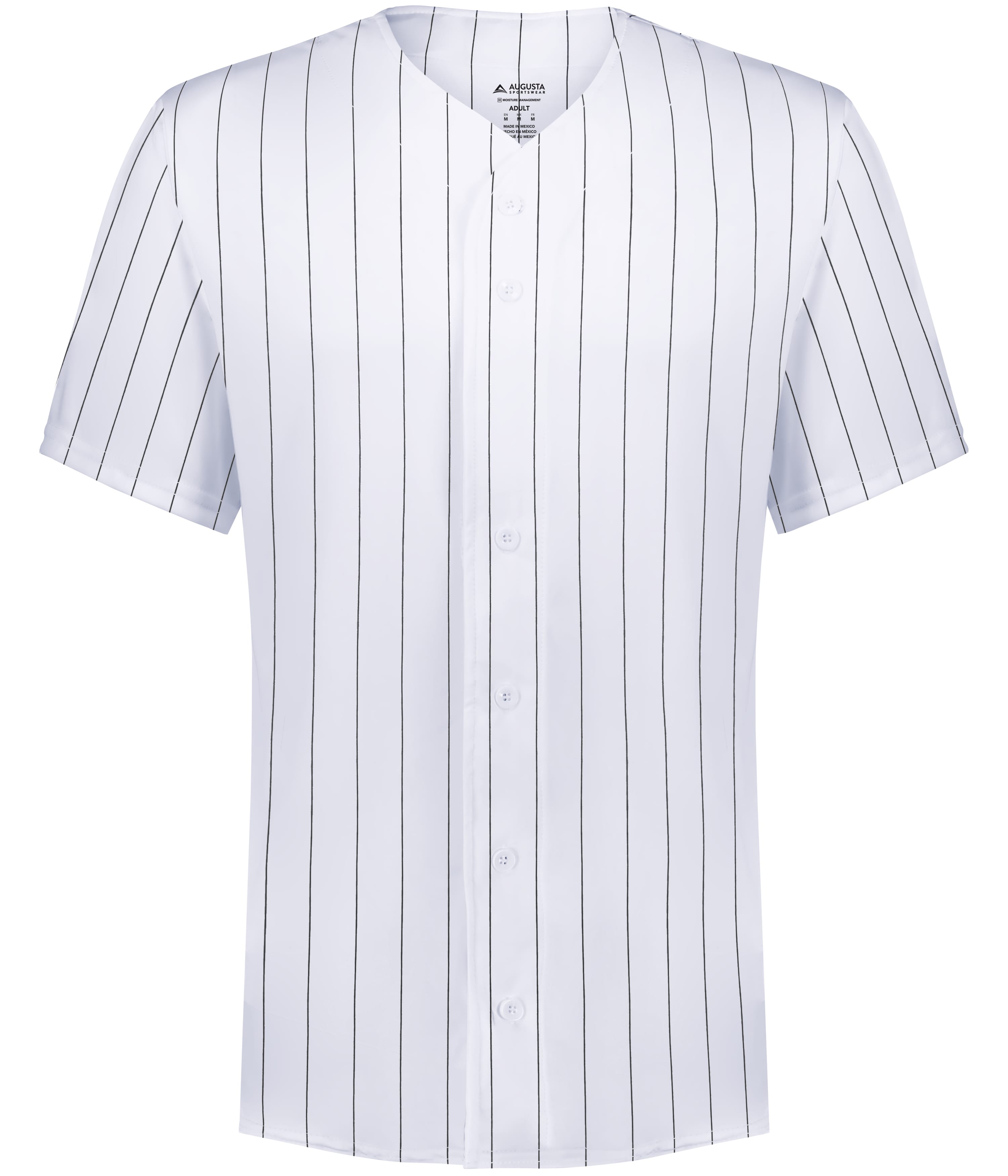Pinstripe Full-Button Baseball Jersey