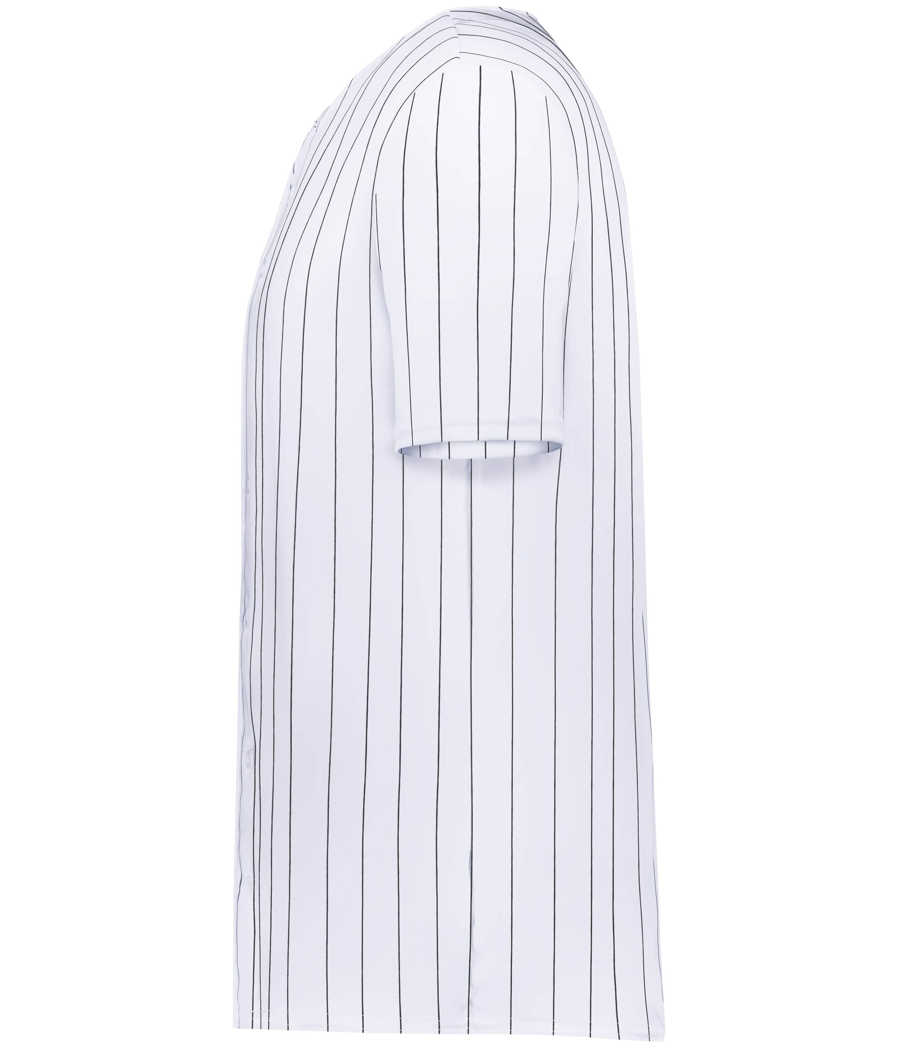 Pinstripe Full-Button Baseball Jersey