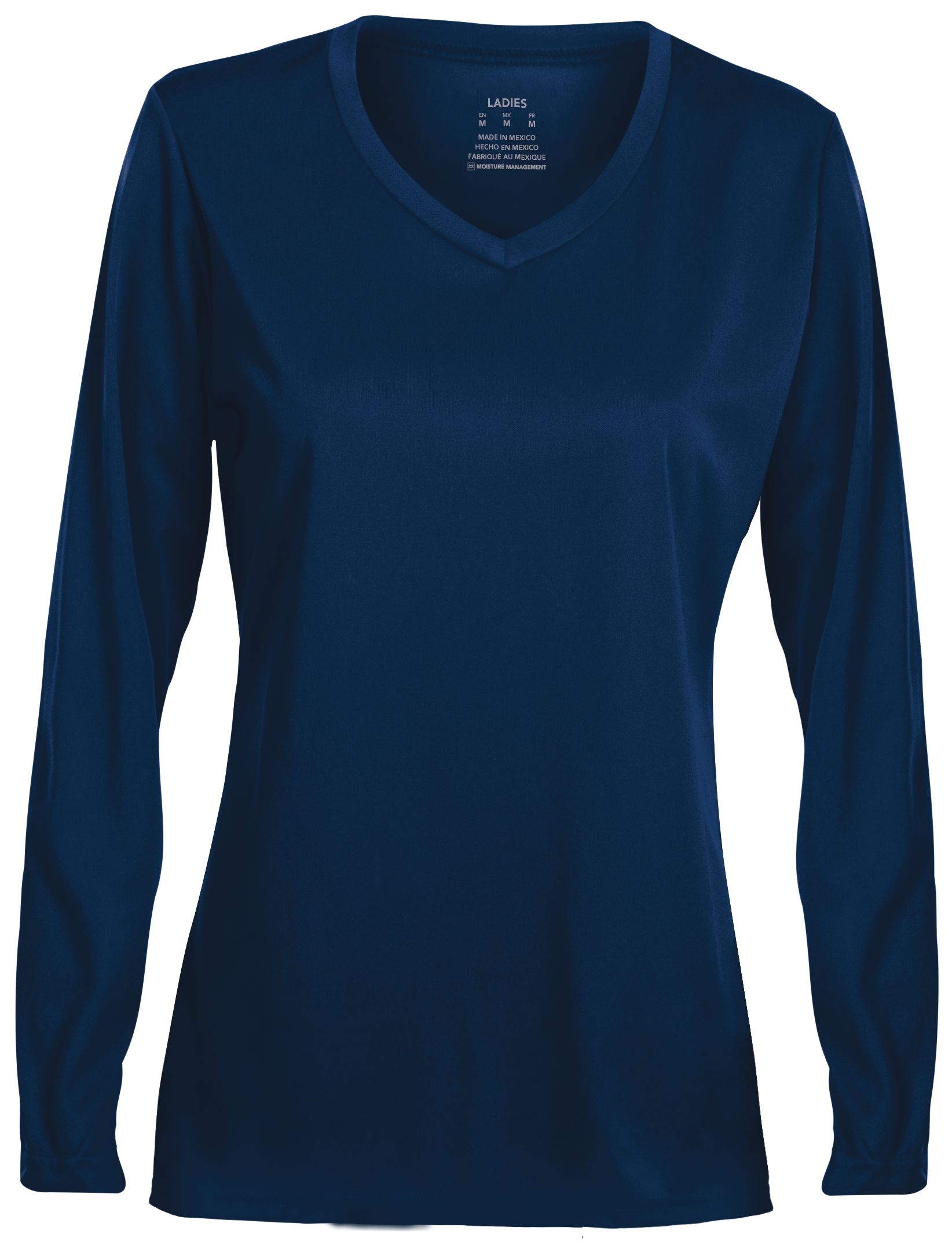Augusta Sportswear 1788 Ladies Nexgen Wicking Long Sleeve Tee in NAVY