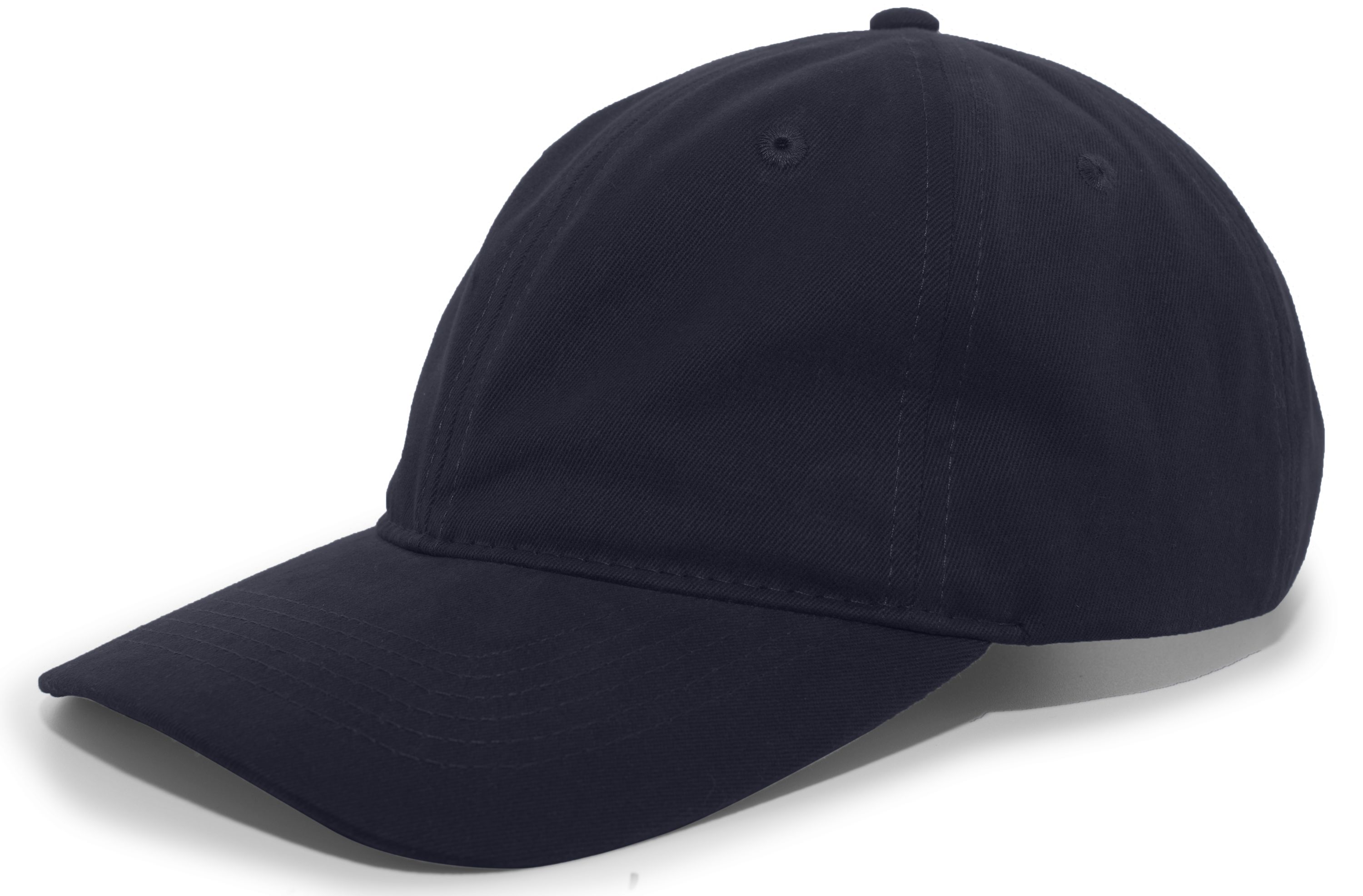 Brushed Cotton Twill Buckle Strap Adjustable Cap - NAVY