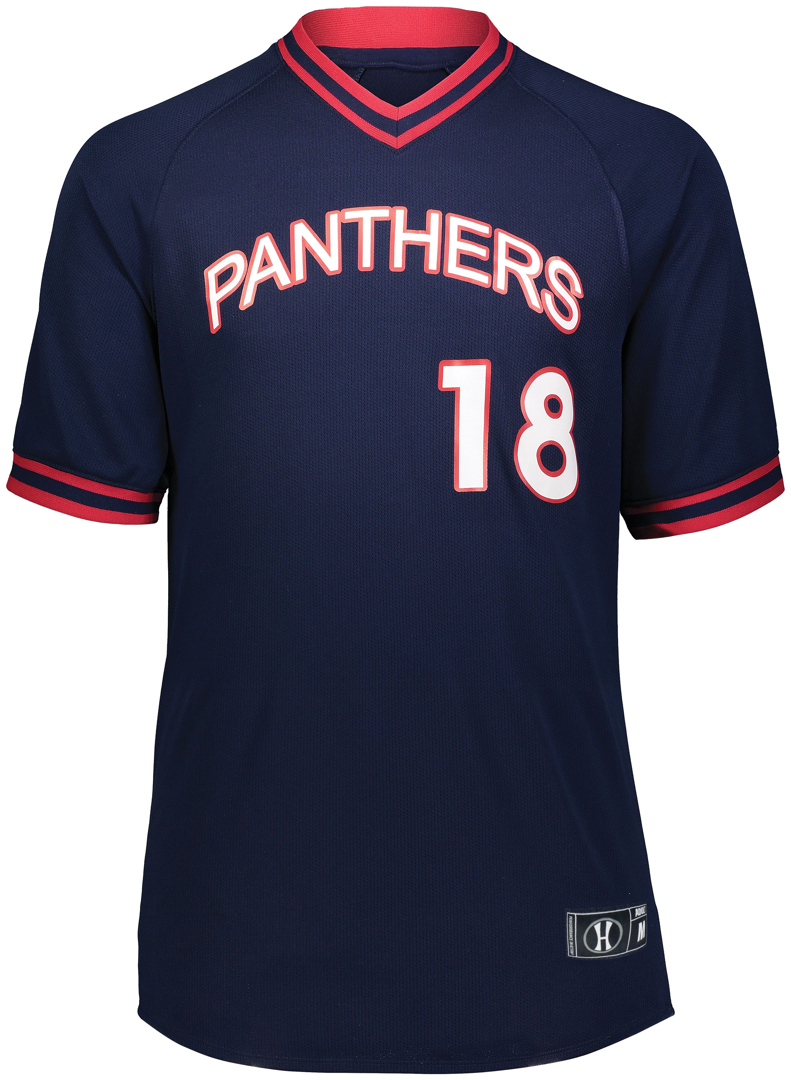 Retro V-Neck Baseball Jersey