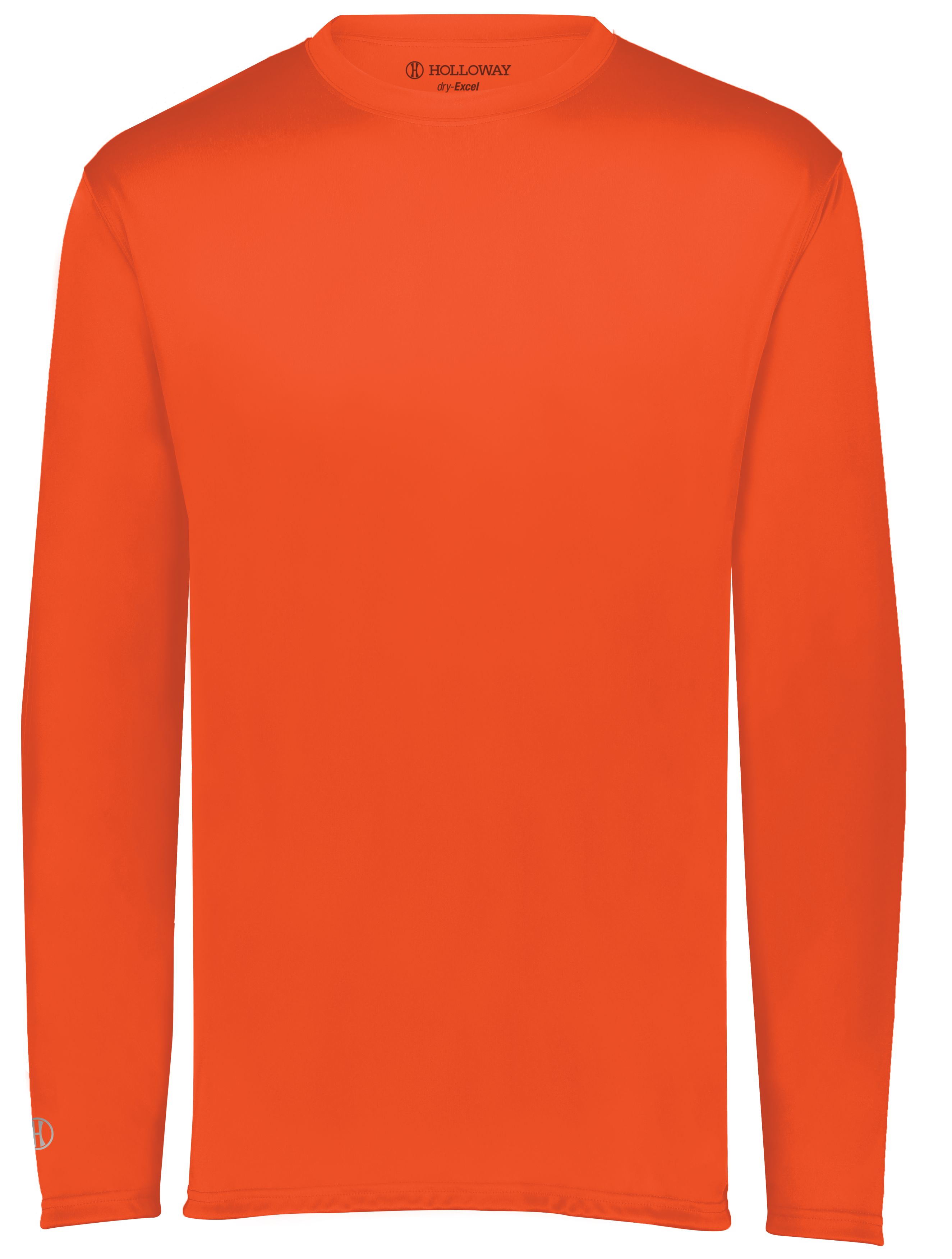 Holloway 222822 Momentum Long Sleeve Tee in ORANGE