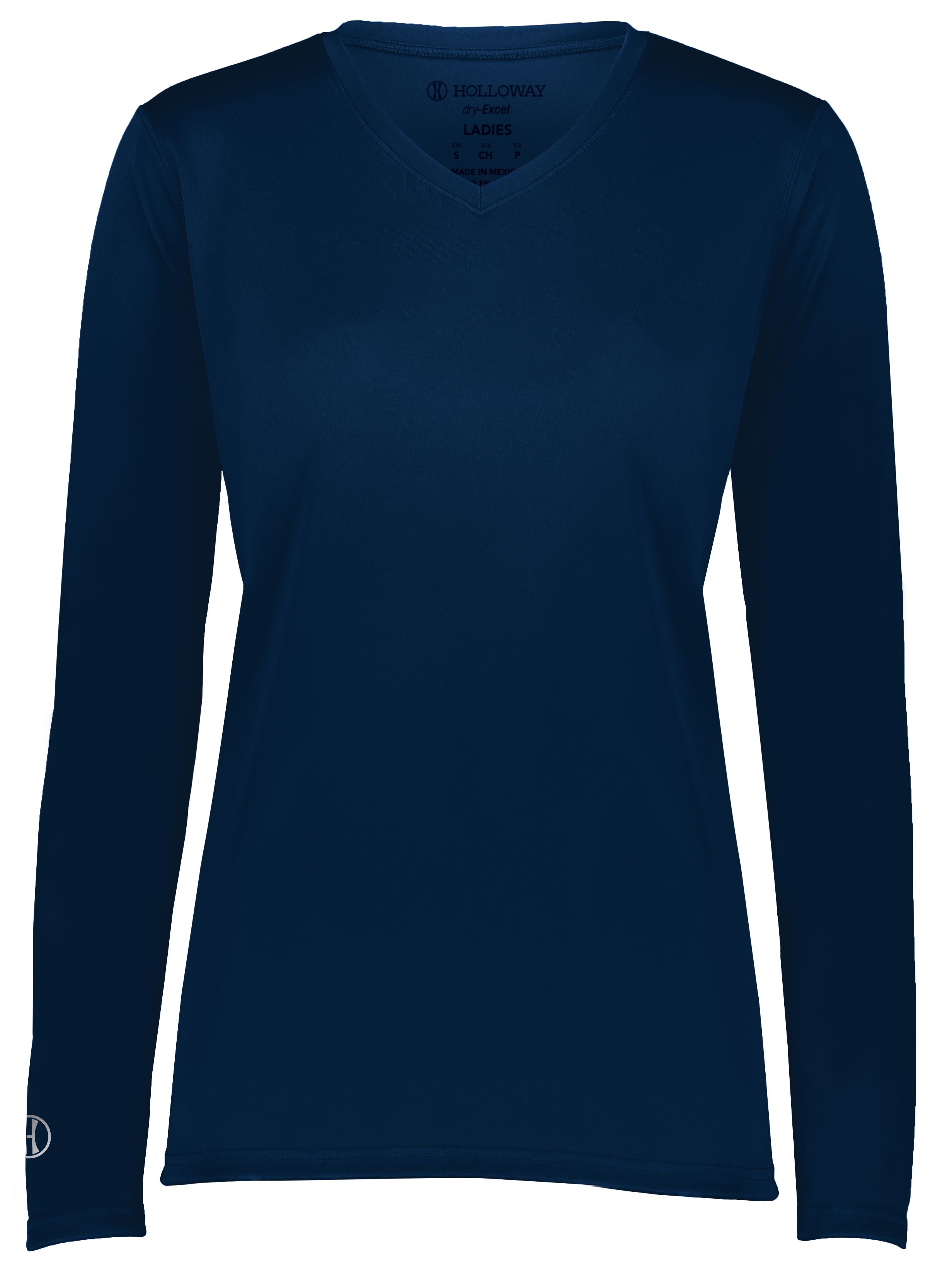 Holloway 222824 Ladies Momentum Long Sleeve Tee in NAVY