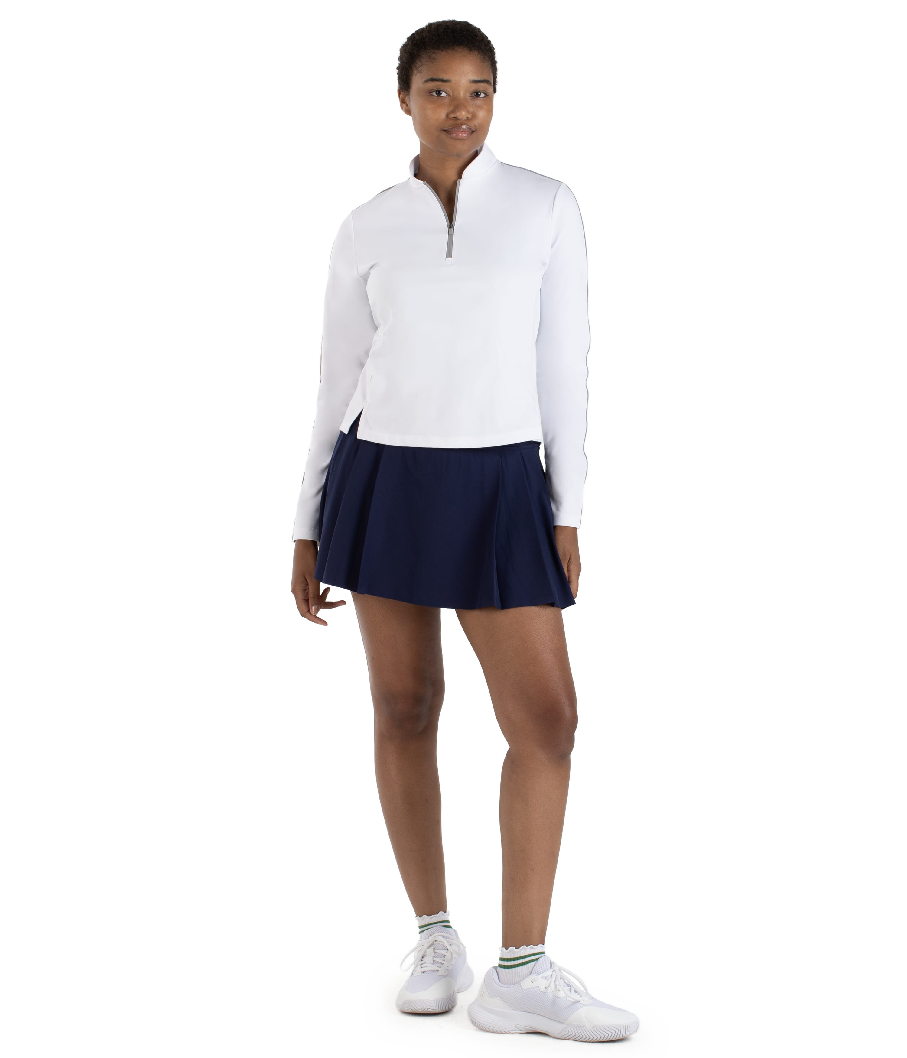 LADIES COURT 1/4-ZIP PULLOVER