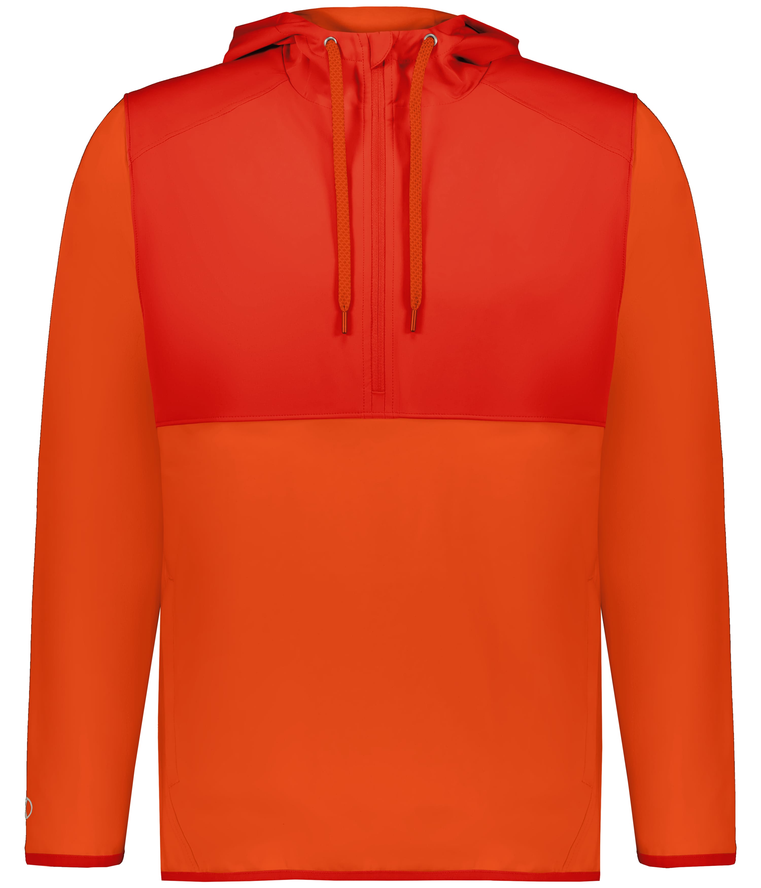 Holloway 223534 CITY STRETCH HYBRID PULLOVER HOODIE in ORANGE/ORANGE TONAL
