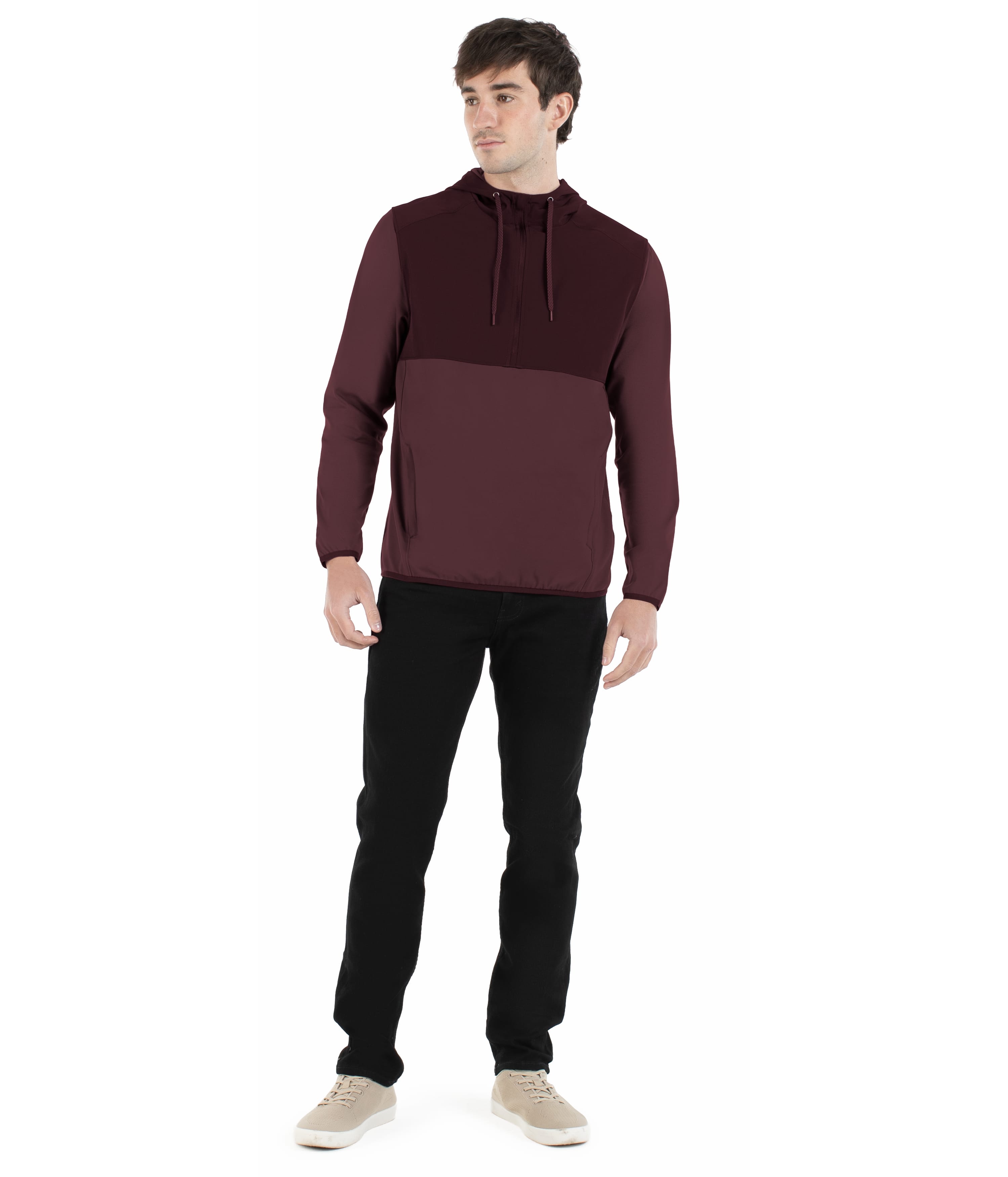 CITY STRETCH HYBRID PULLOVER HOODIE