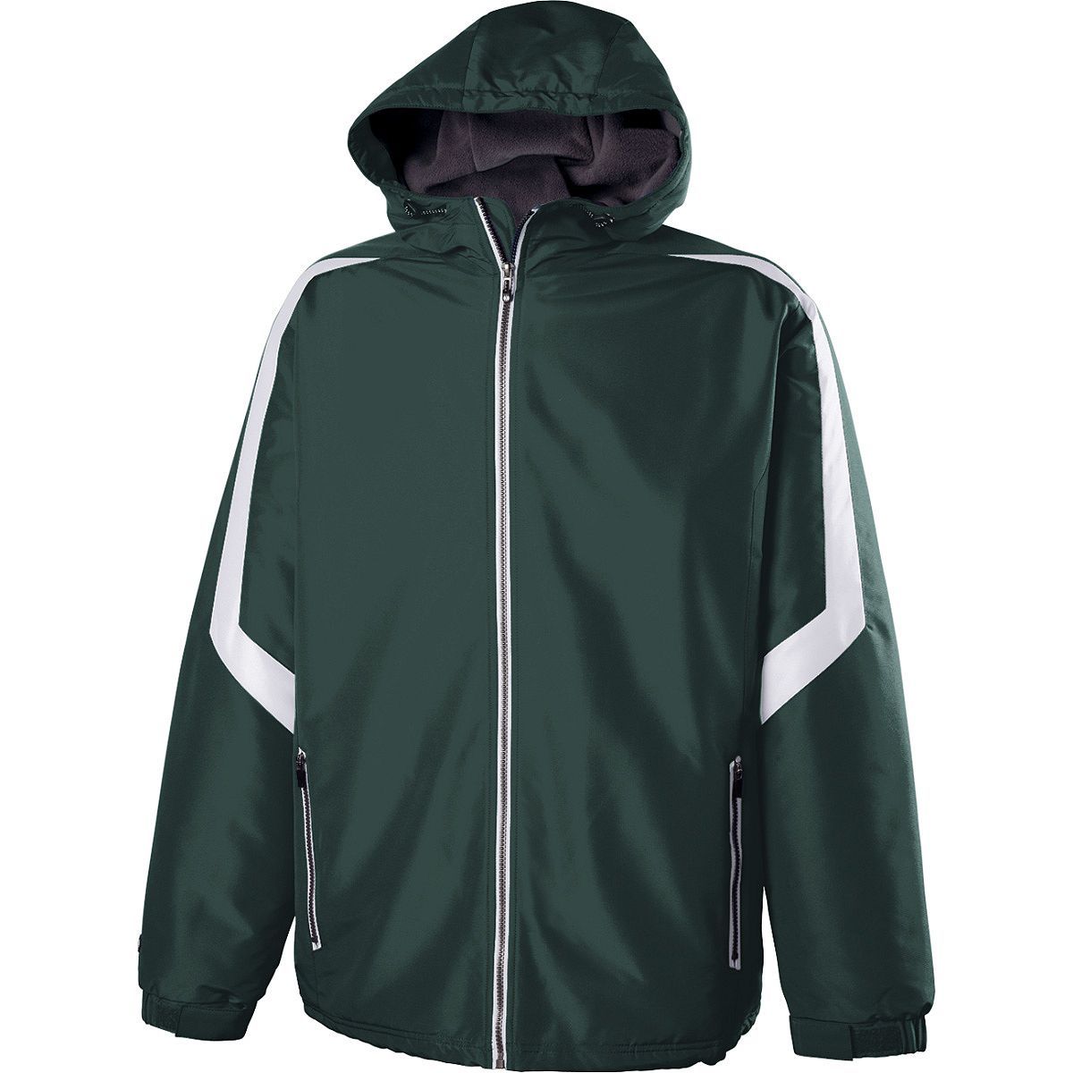 Youth Charger Jacket - DARK GREEN/WHITE