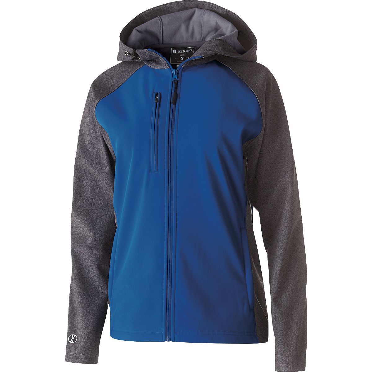 Ladies Raider Softshell Jacket - CARBON PRINT/ROYAL