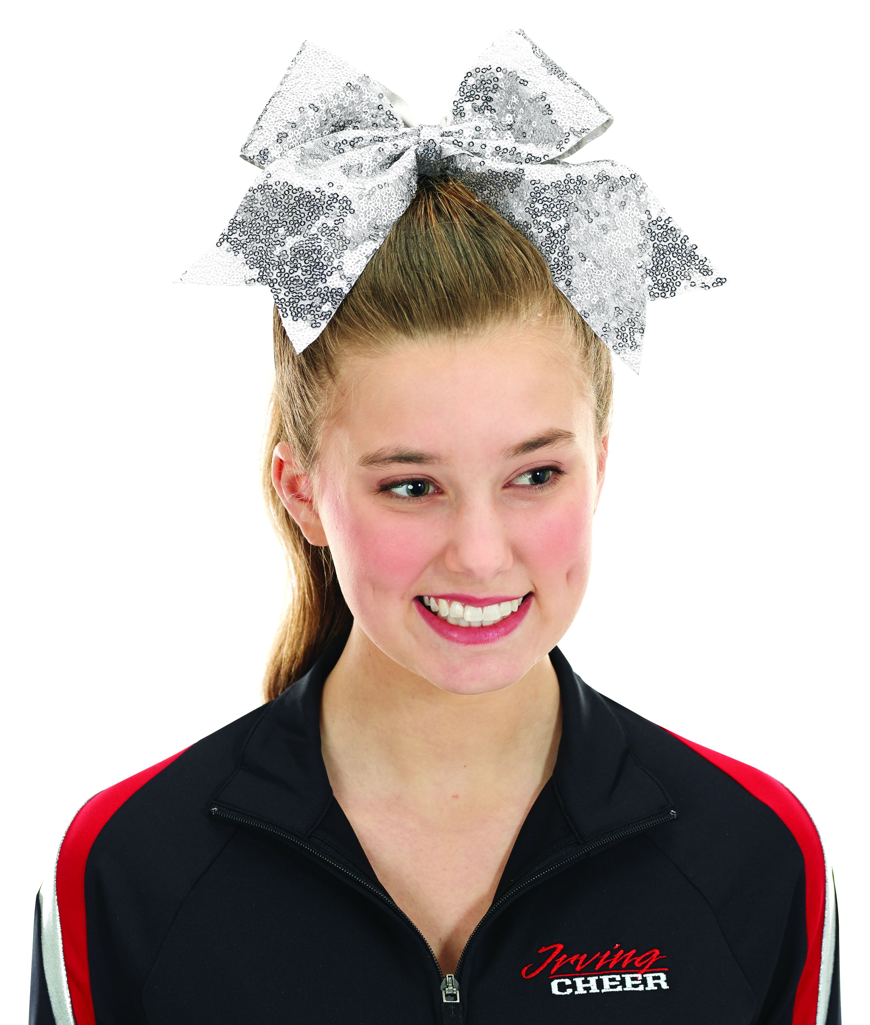Sequin Cheer Hair Bow