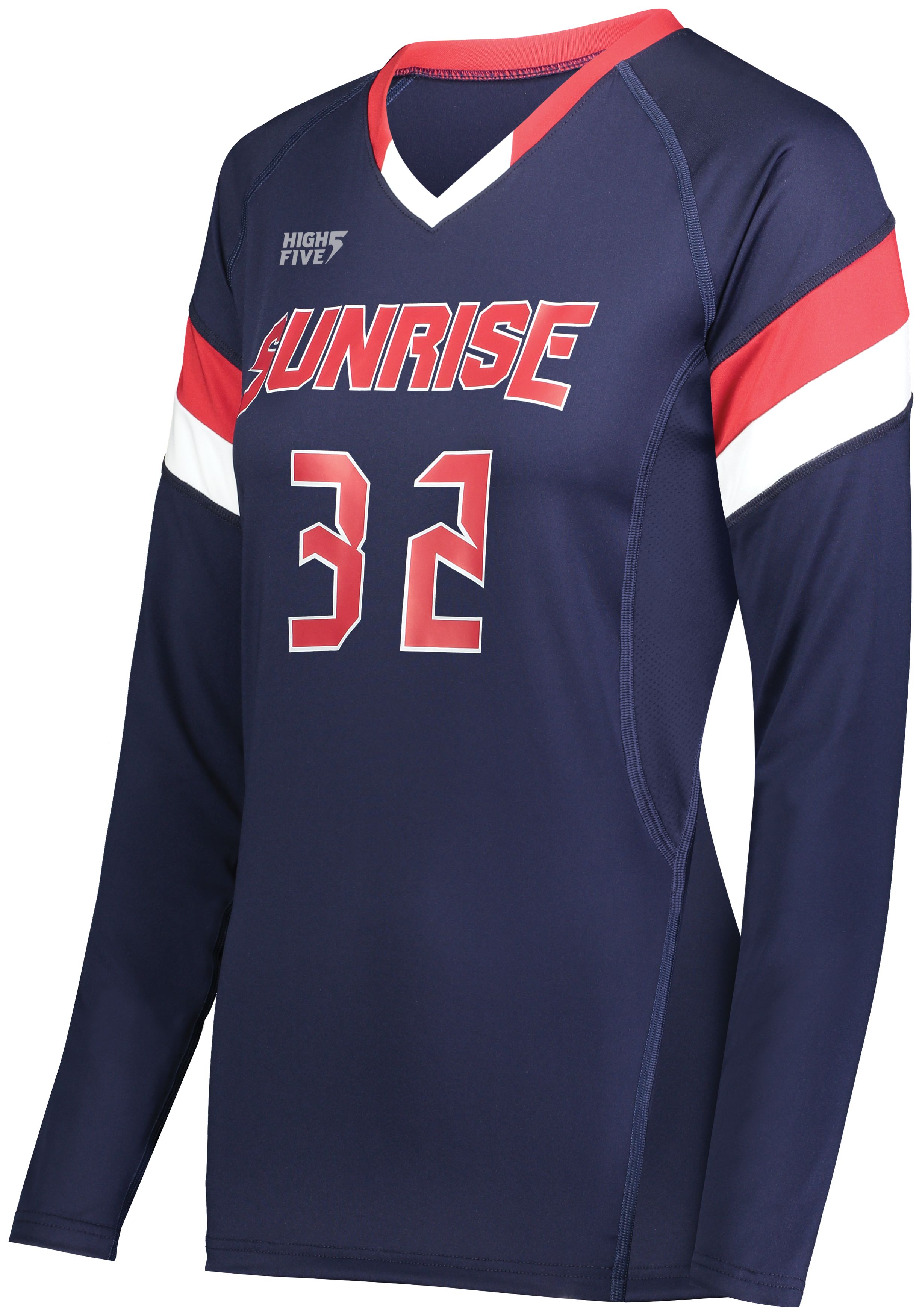 Girls TruHit Tri-Color Long Sleeve Jersey