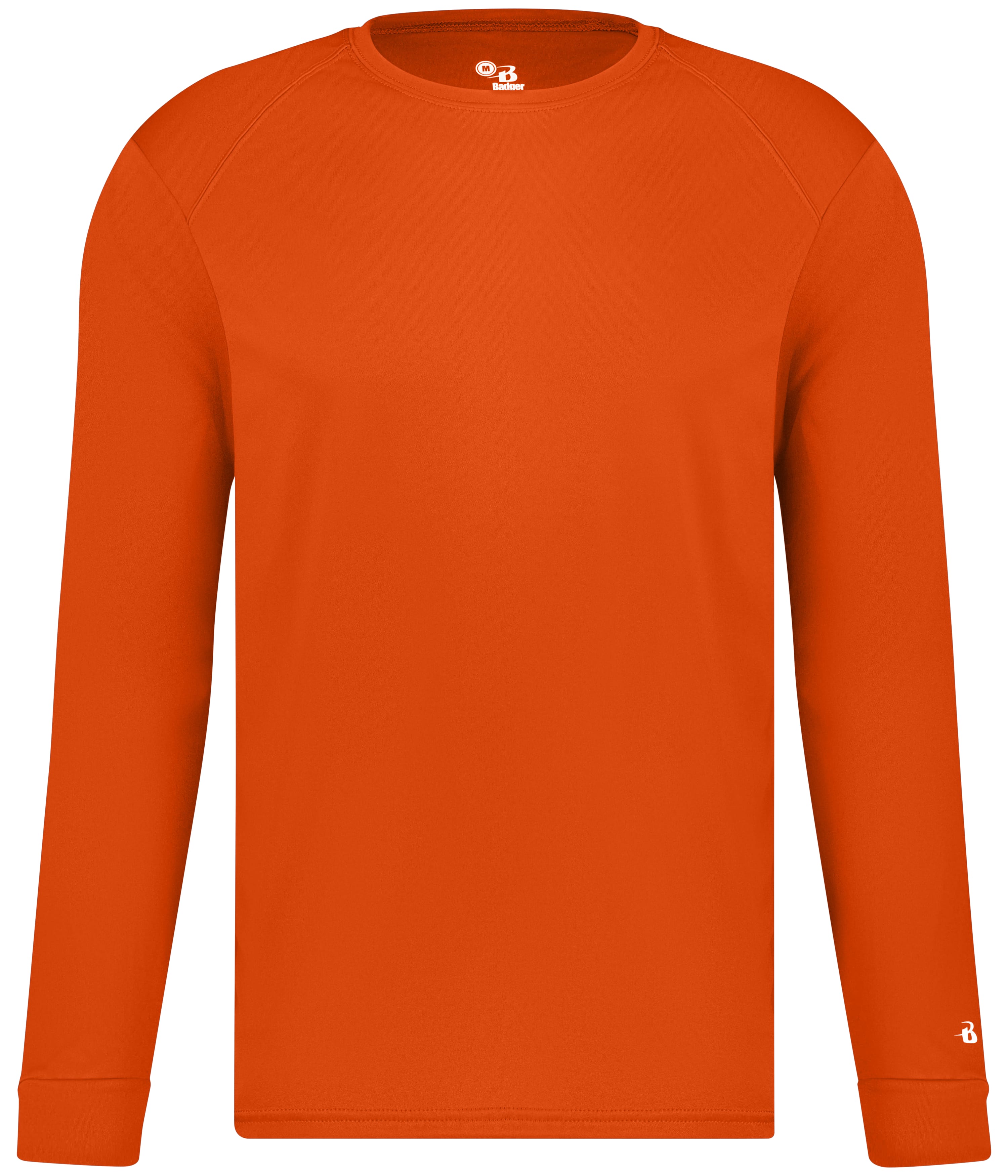 Badger Sport 410400 B-core Long Sleeve Tee in BURNT ORANGE (BA)