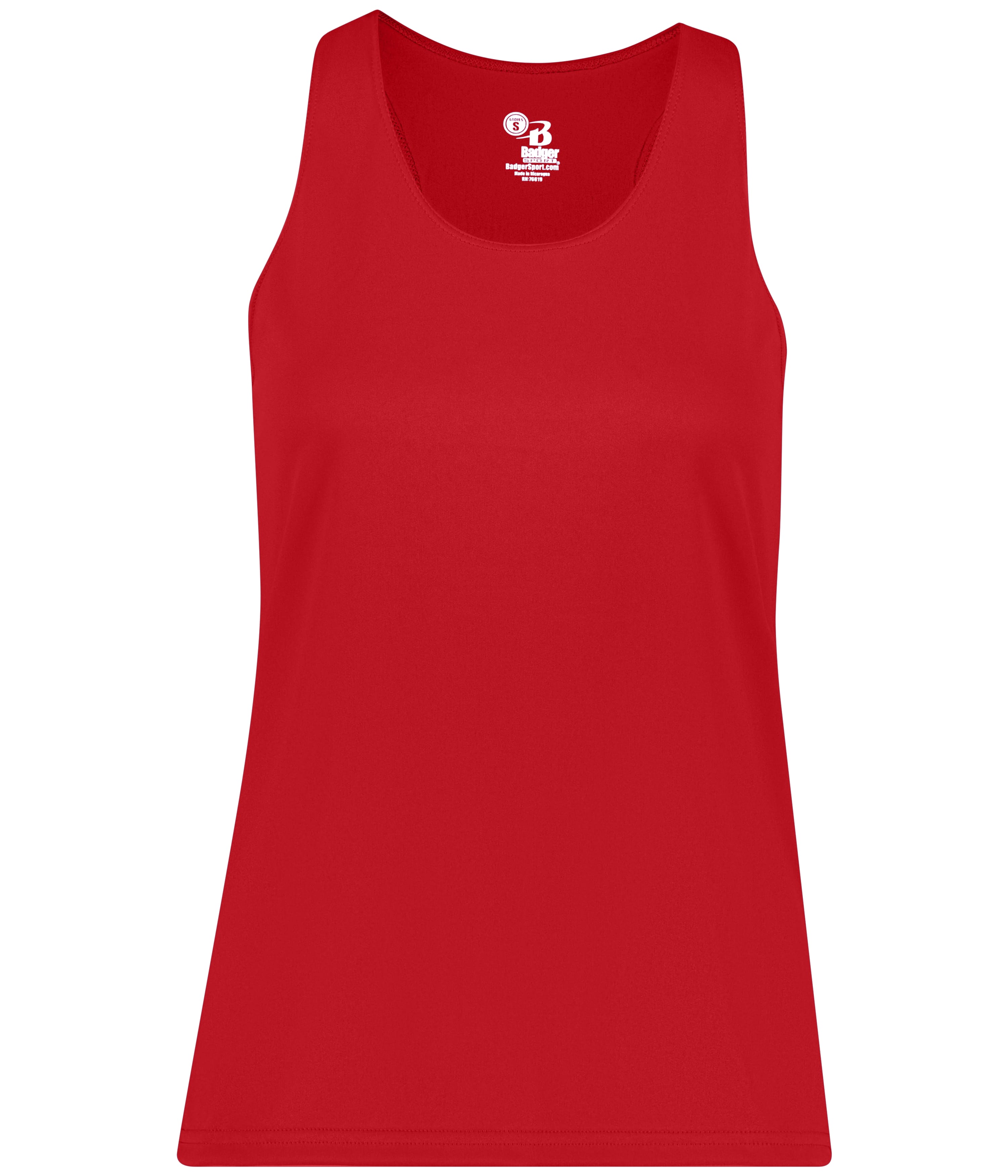 Badger Sport 416600 Ladies B-core Racerback Tank in RED (BA)