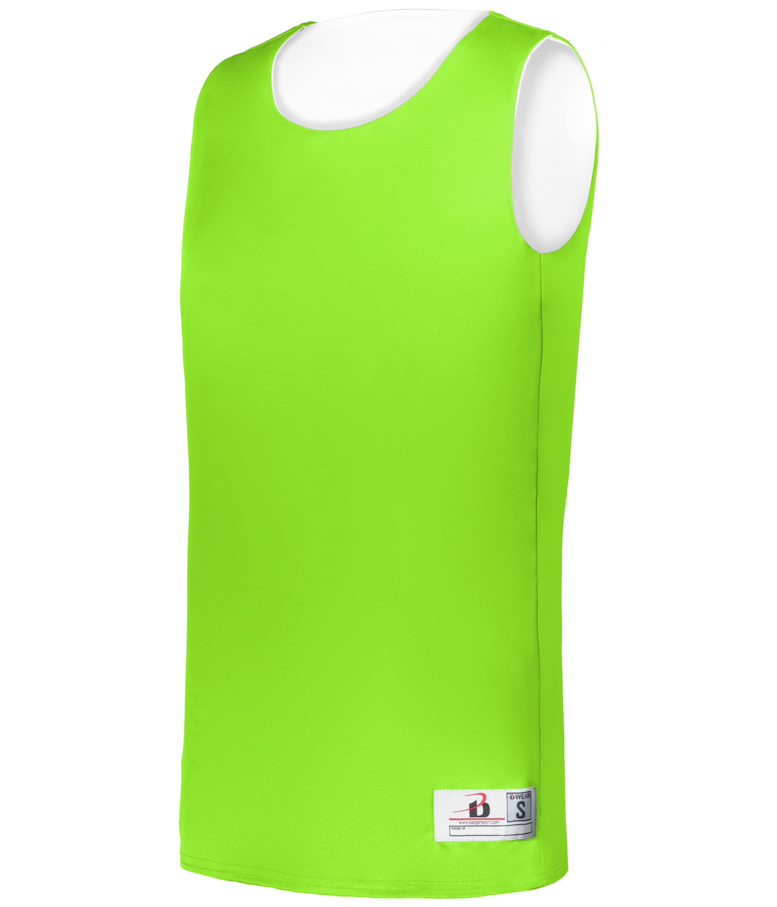 LADIES B-CORE REVERSIBLE BASKETBALL JERSEY - LIME/WHITE (BA)