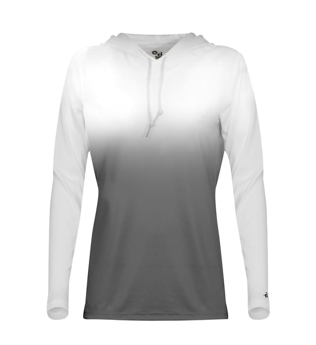 LADIES OMBRE HOODED TEE                                                                                                         