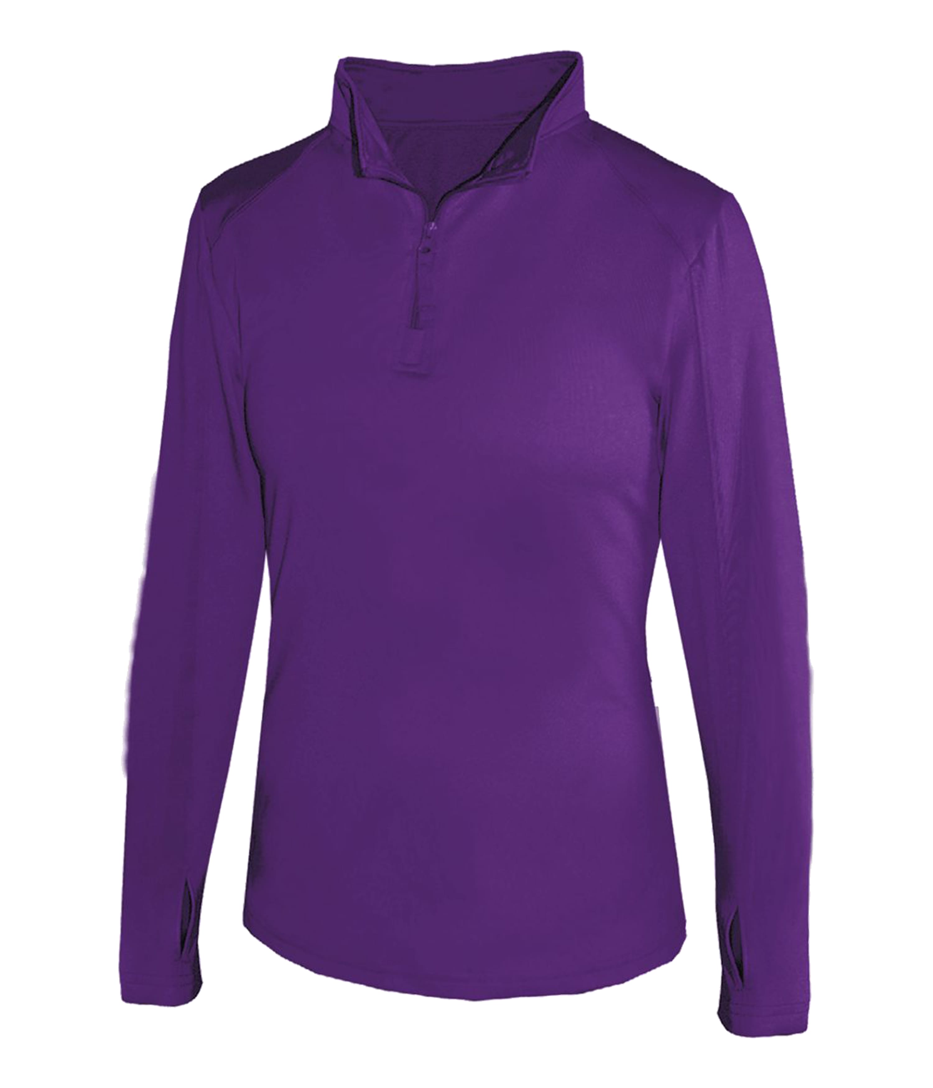 Badger Sport 428600 1/4 Zip Ladies' Lightweight Pu in PURPLE (BA)