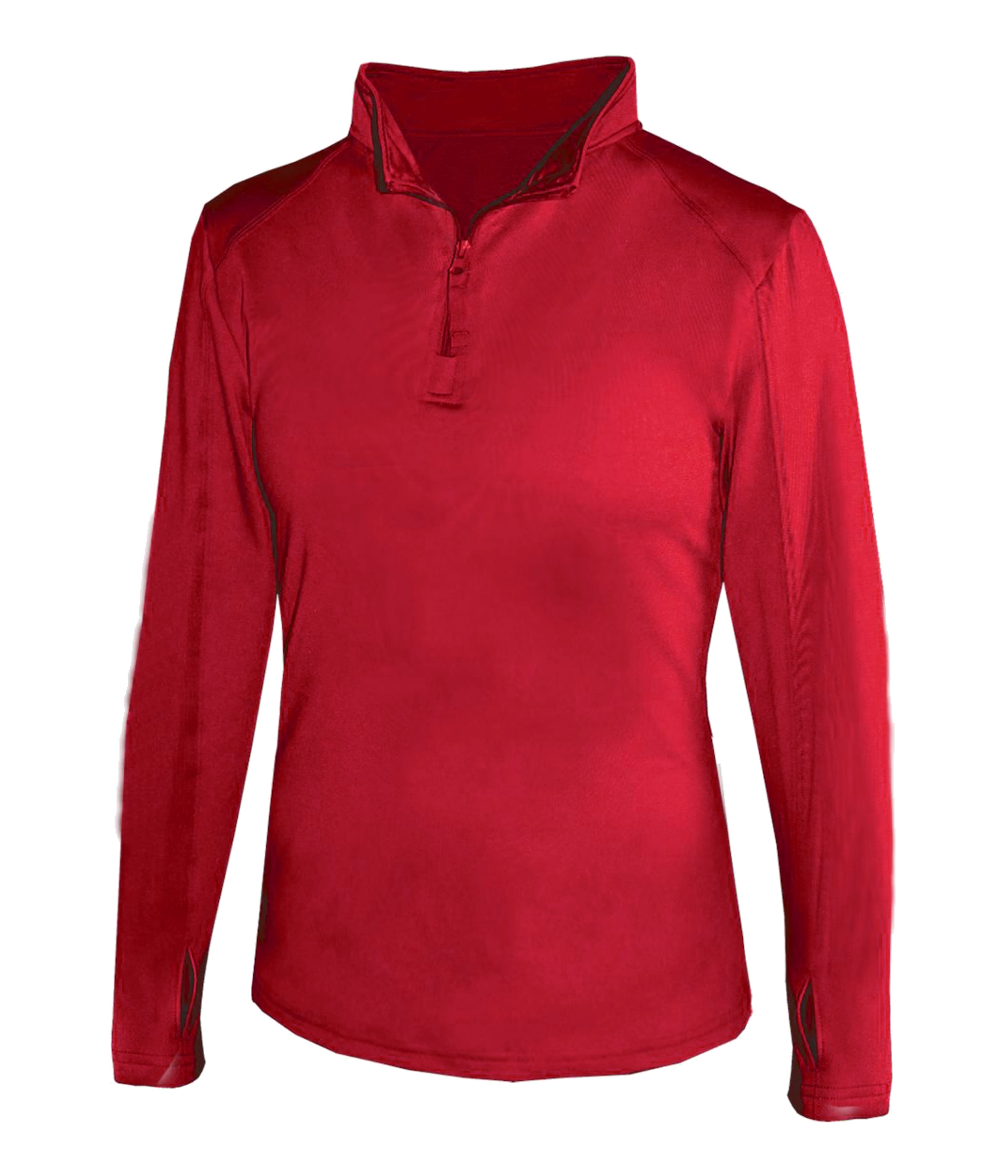 Badger Sport 428600 1/4 Zip Ladies' Lightweight Pu in RED (BA)