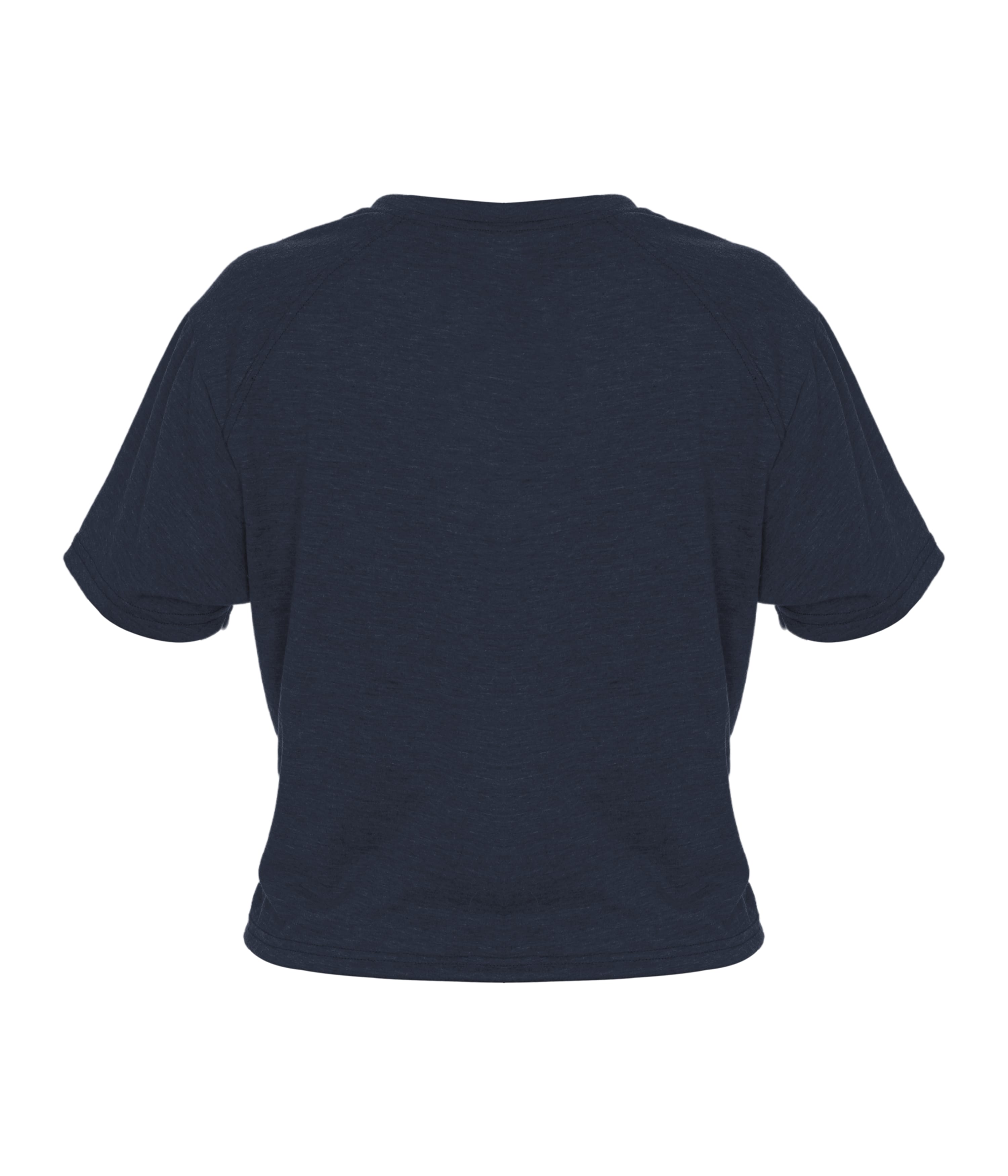 LADIES TRI-BLEND CROP TEE