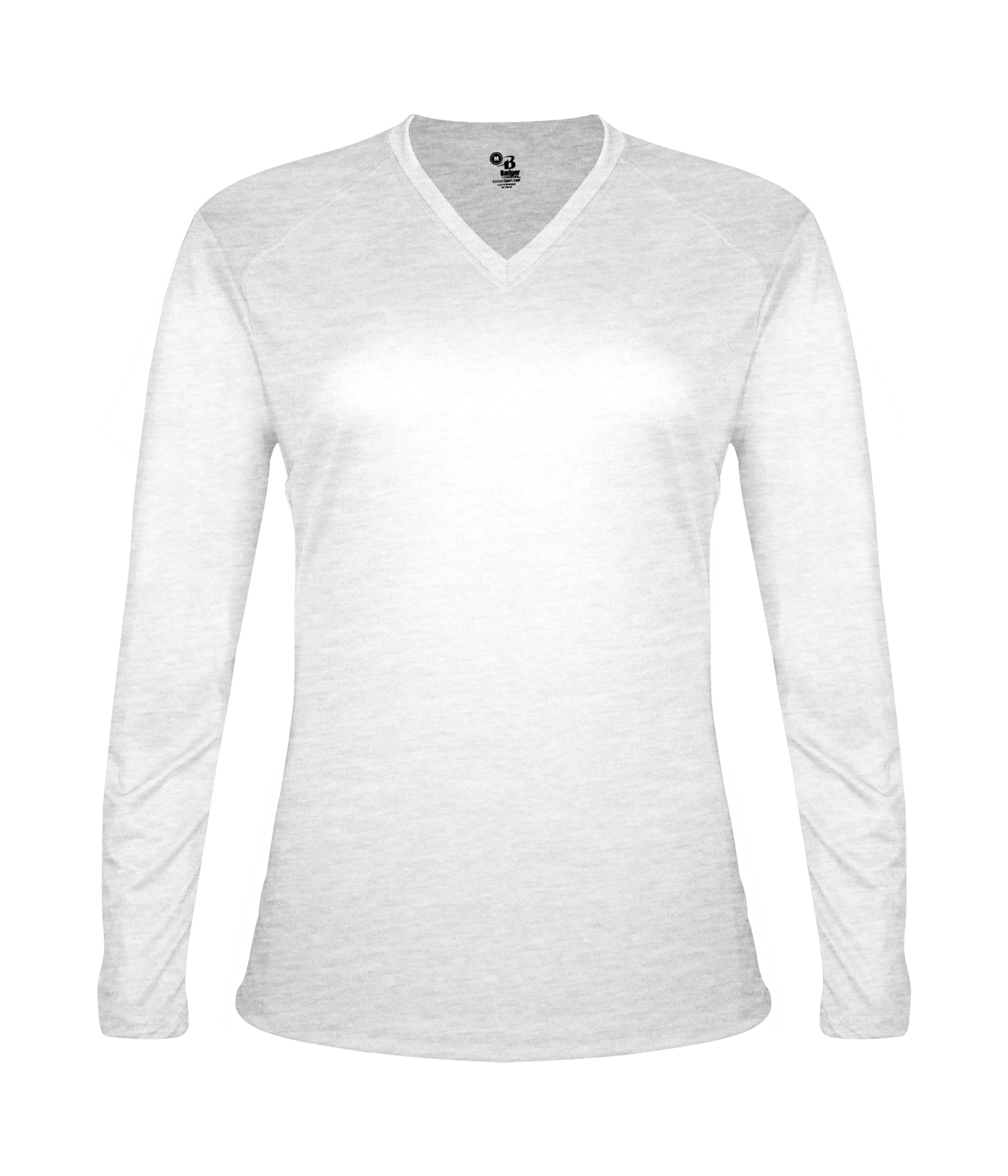 LADIES TRI-BLEND V-NECK LONG SLEEVE TEE