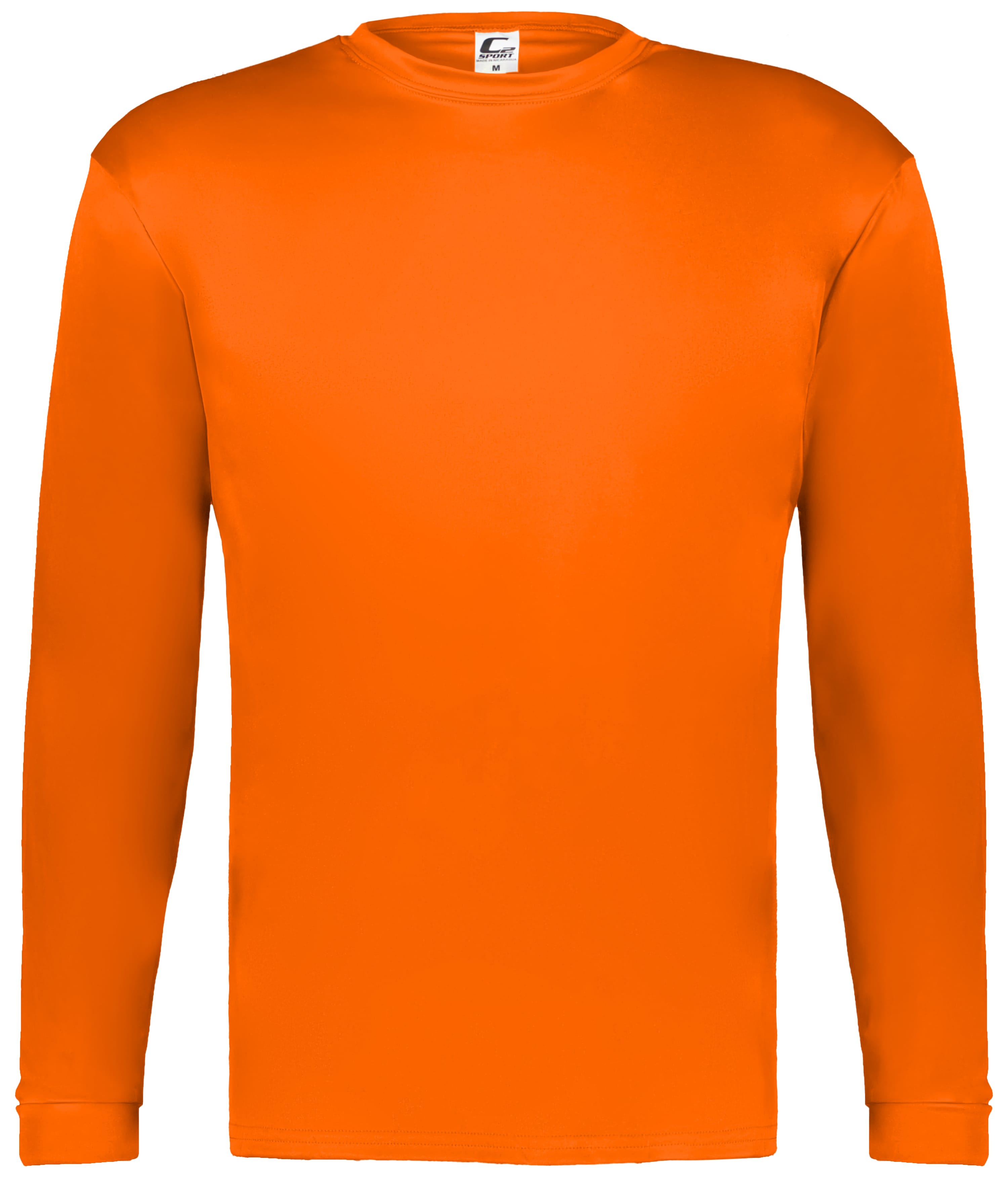 C2 Sport 510400 C2 Long Sleeve Tee in ELECTRIC ORANGE