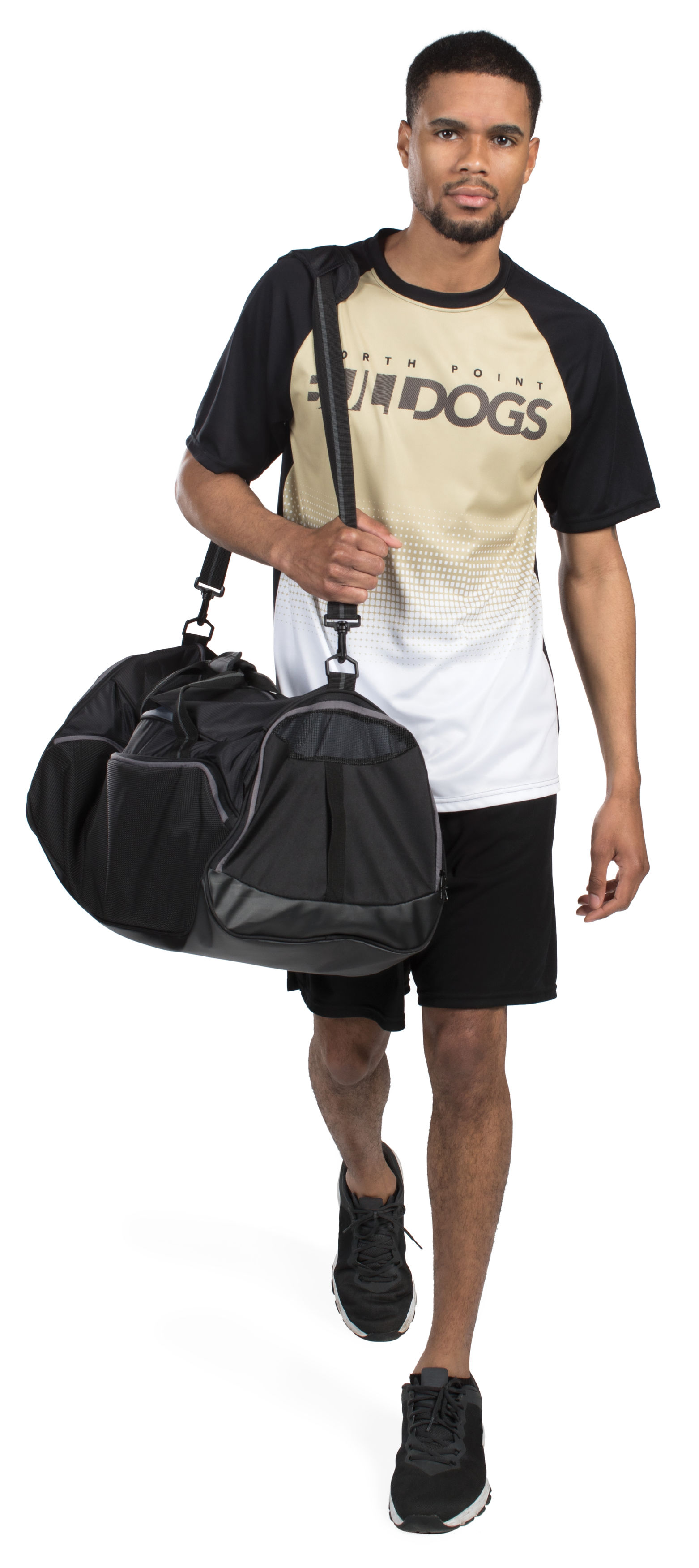 FreeStyle Semi-Sublimated Raglan Tee-Black