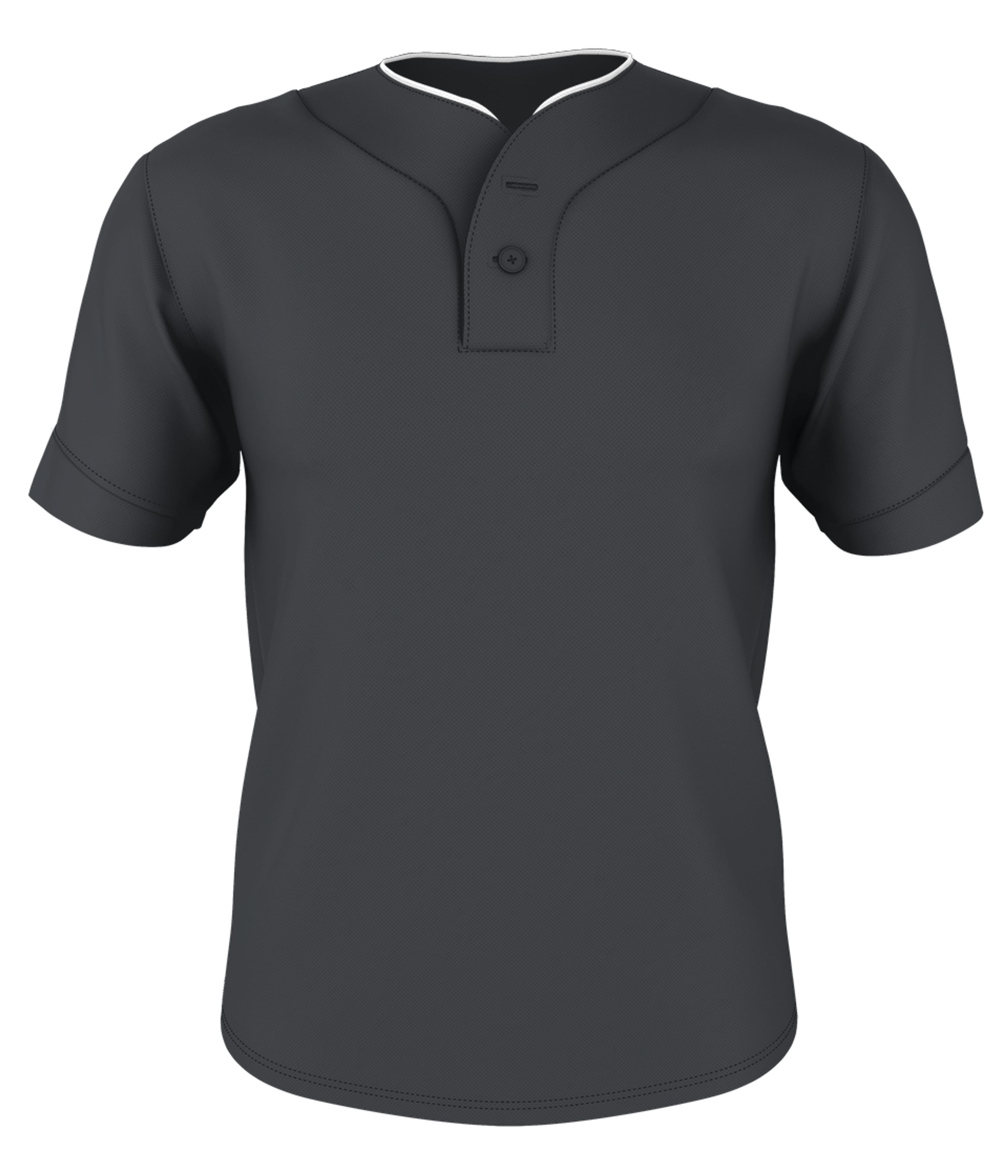 YOUTH TWO BUTTON MESH BASEBALL JERSEY