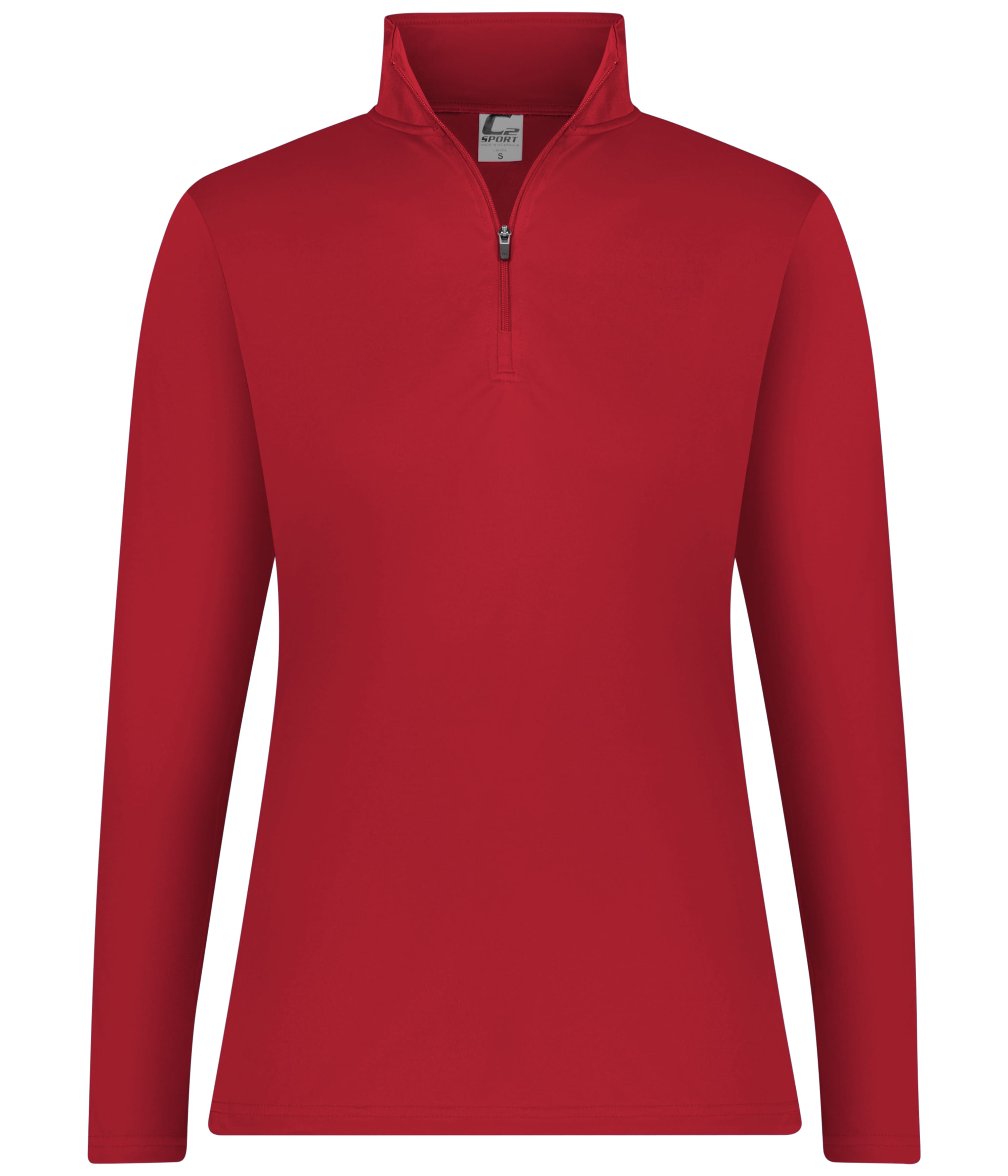 C2 Sport 560200 Ladies C2 1/4 Zip Pullover in RED (BA)