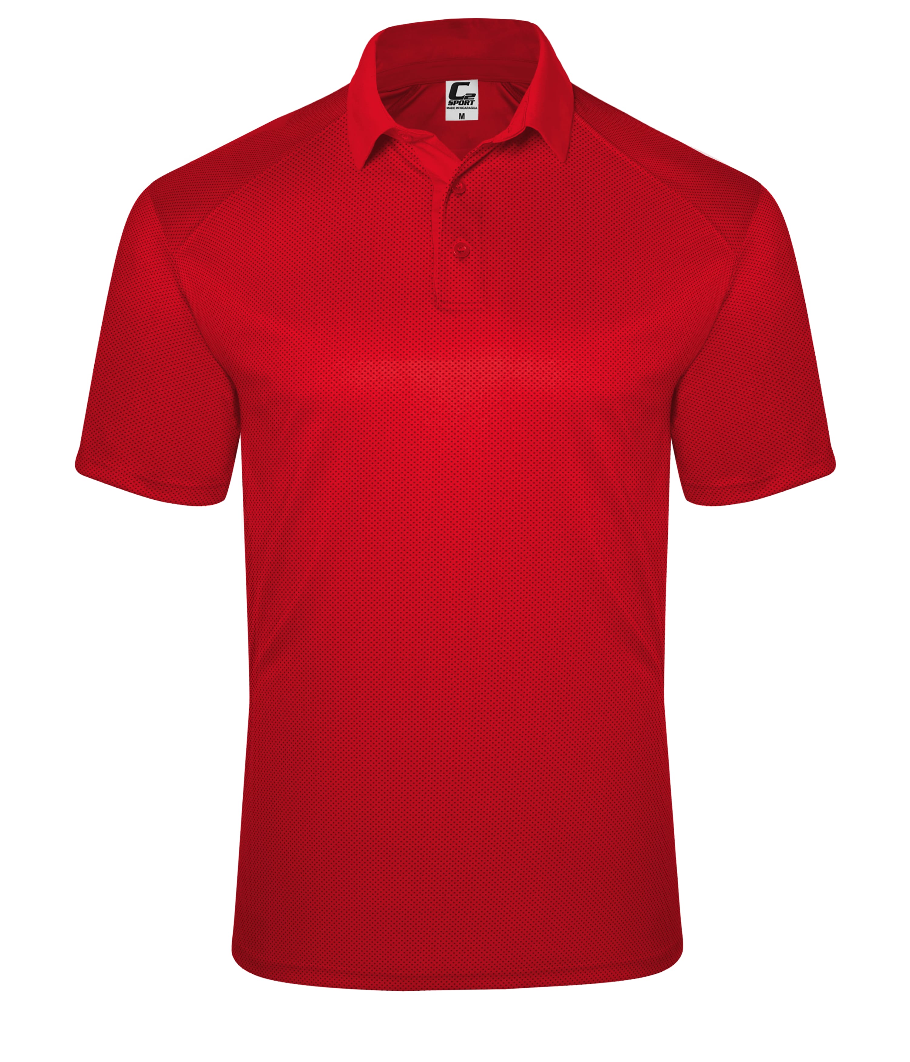 C2 Sport 590400 C2 Mock Mesh Polo in RED (BA)