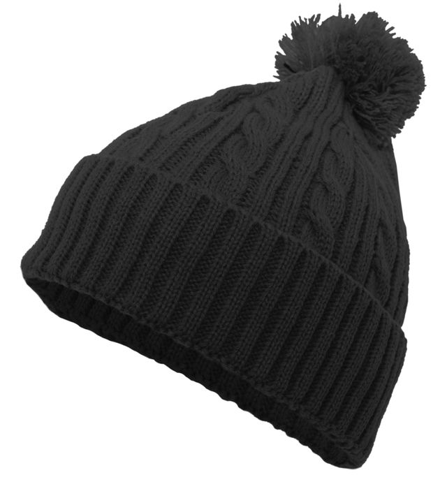 Pacific Headwear 643K | Cable Knit Pom-Pom Beanie Cap