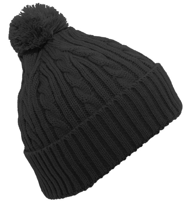 Pacific Headwear 643K | Cable Knit Pom-Pom Beanie Cap