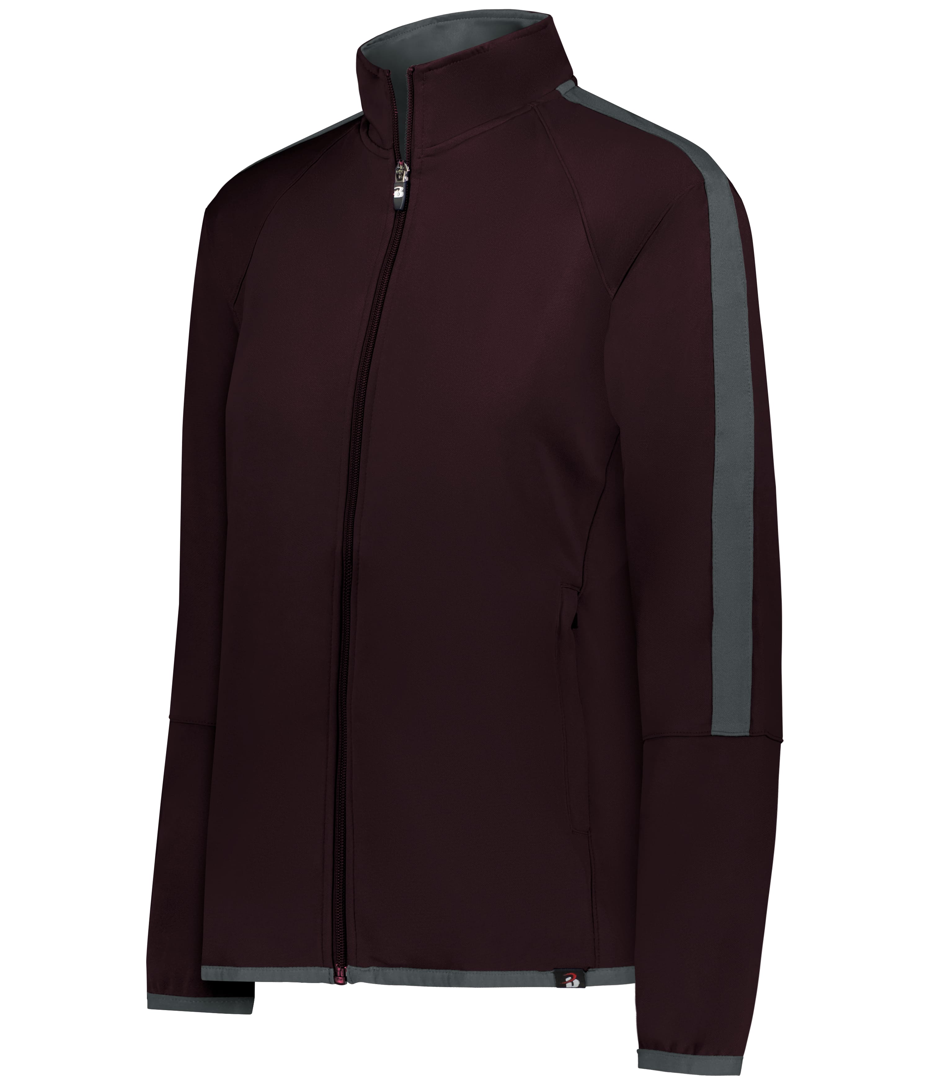 LADIES OUTER CORE JACKET - MAROON/GRAPHITE (BA)