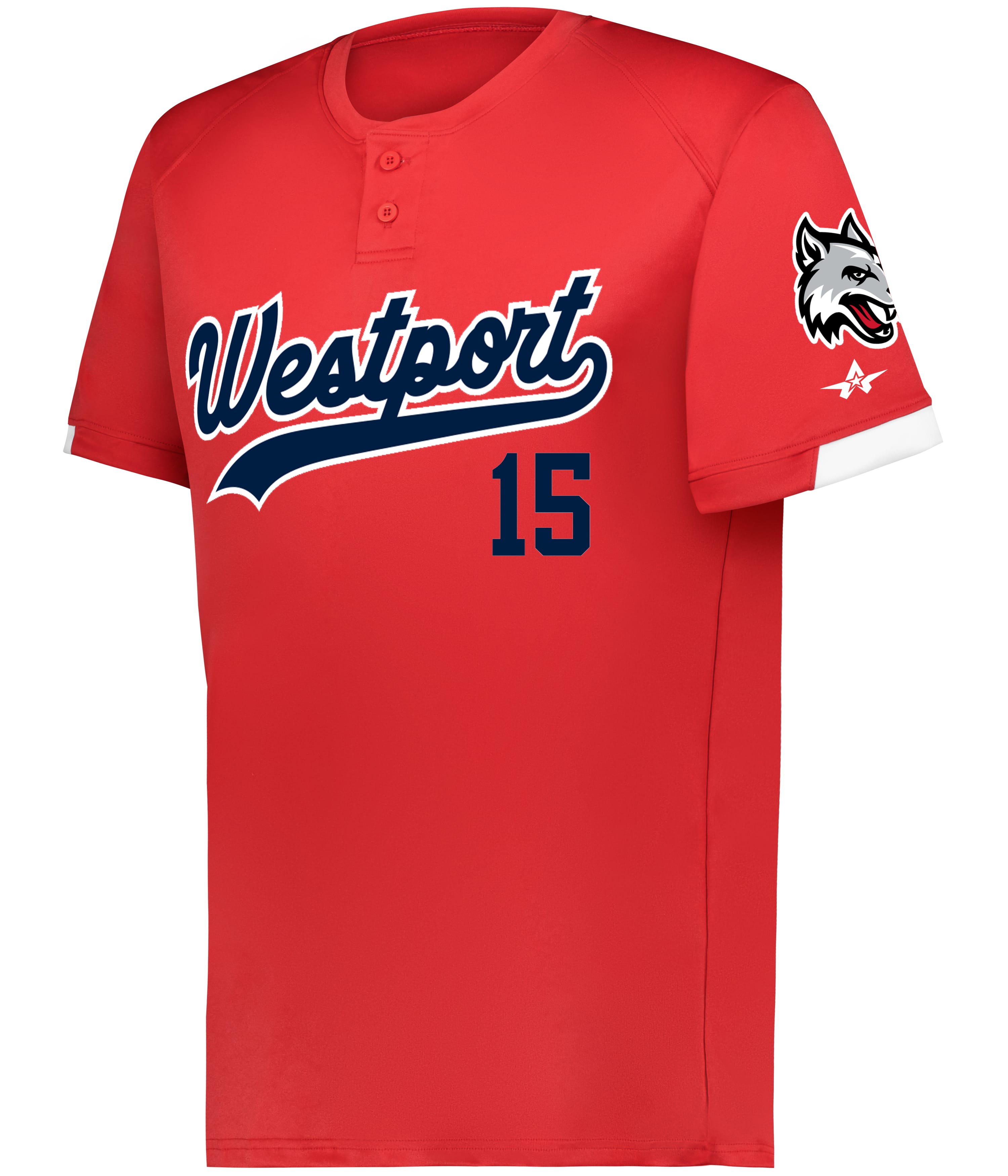 ON THE RISE TWO-BUTTON BASEBALL JERSEY