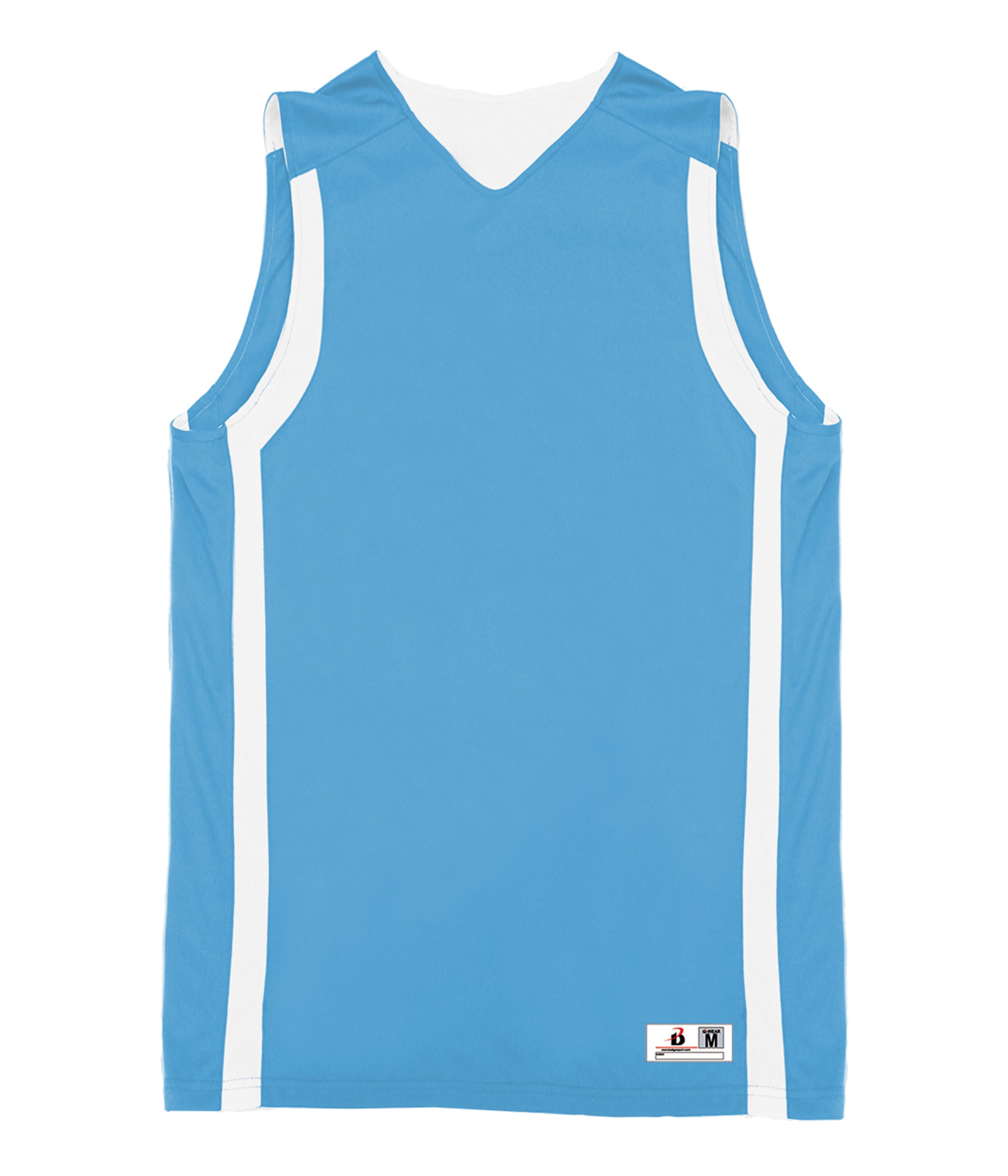 B-SLAM REVERSIBLE BASKETBALL TANK - COLUMBIA BLUE/WHITE (BA)
