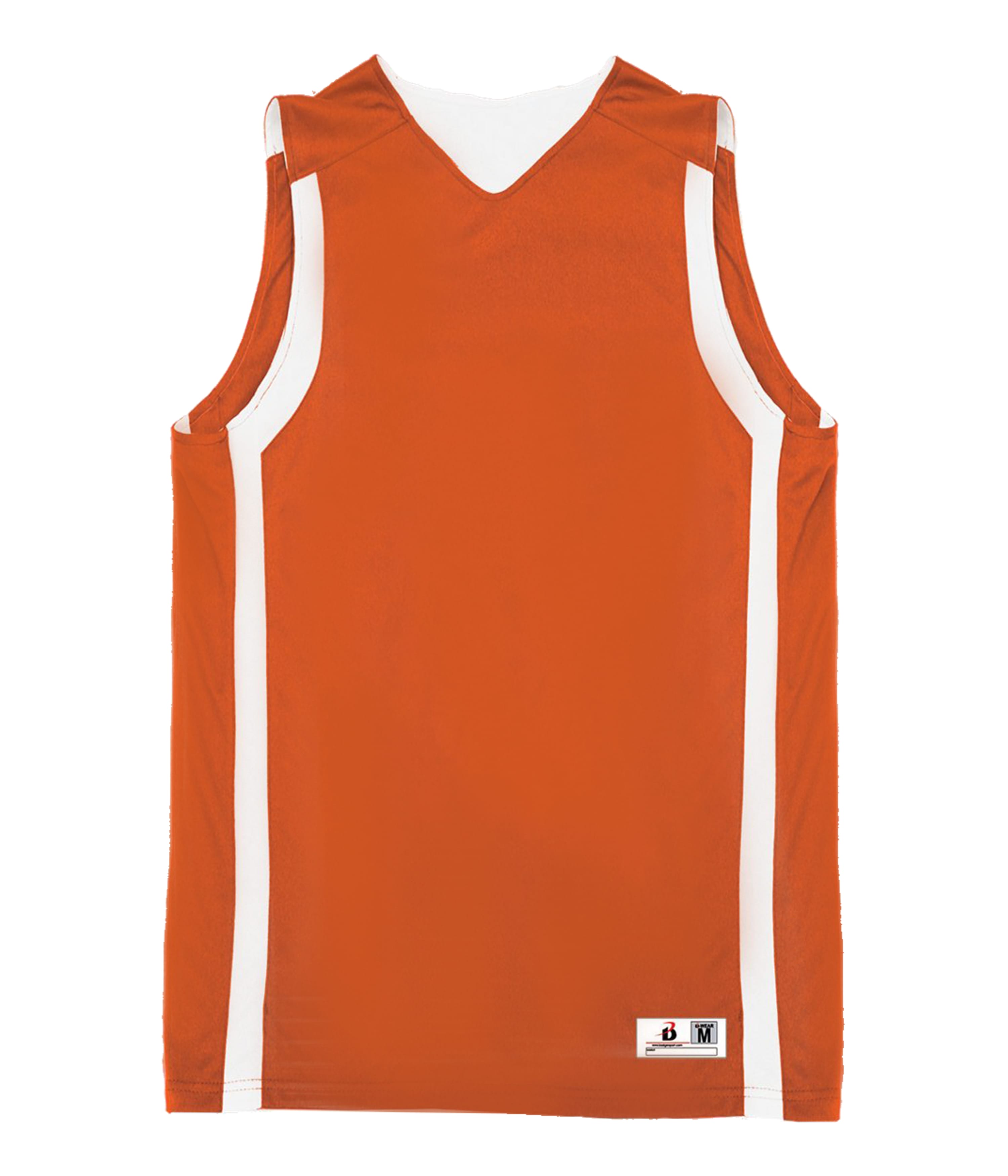 Badger Sport 855100 B-slam Rev. Tank in BT. ORANGE/WHITE (BA)