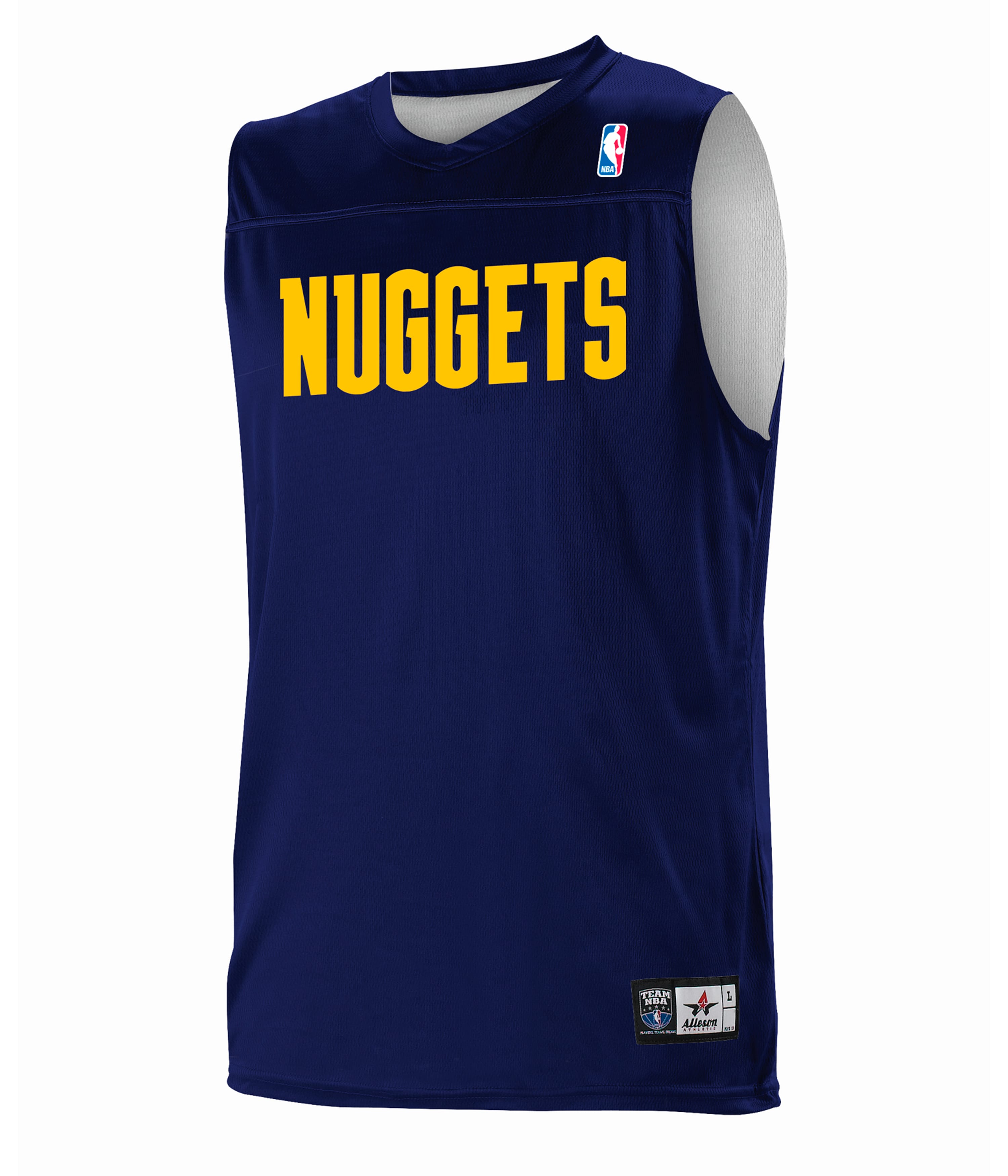 YOUTH NBA REVERSIBLE TEAM BASKETBALL JERSEY - NBA DEN NUGGETS NAVY/WHITE