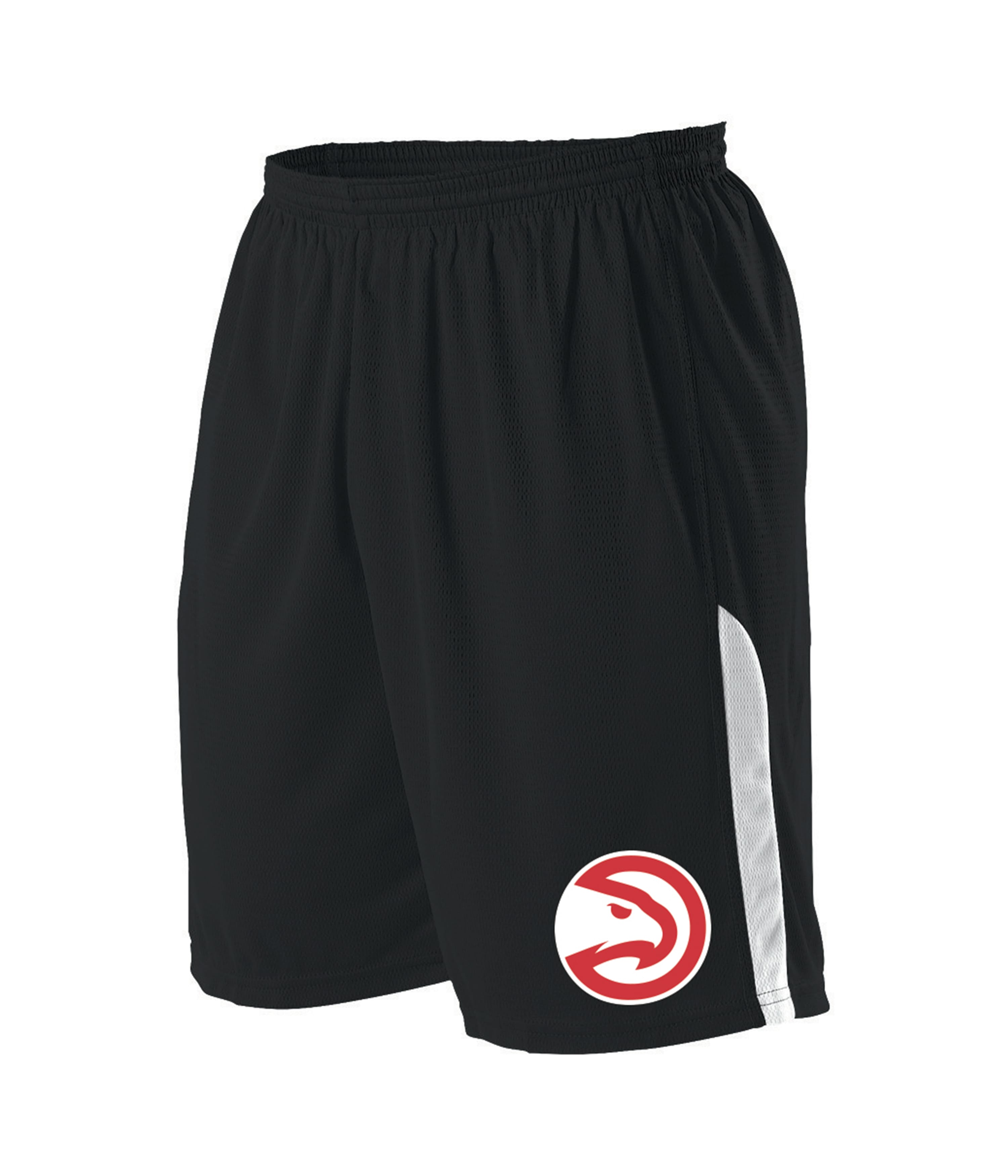 NBA LOGO'D SHORTS - NBA ATLANTA HAWKS BK/WHITE