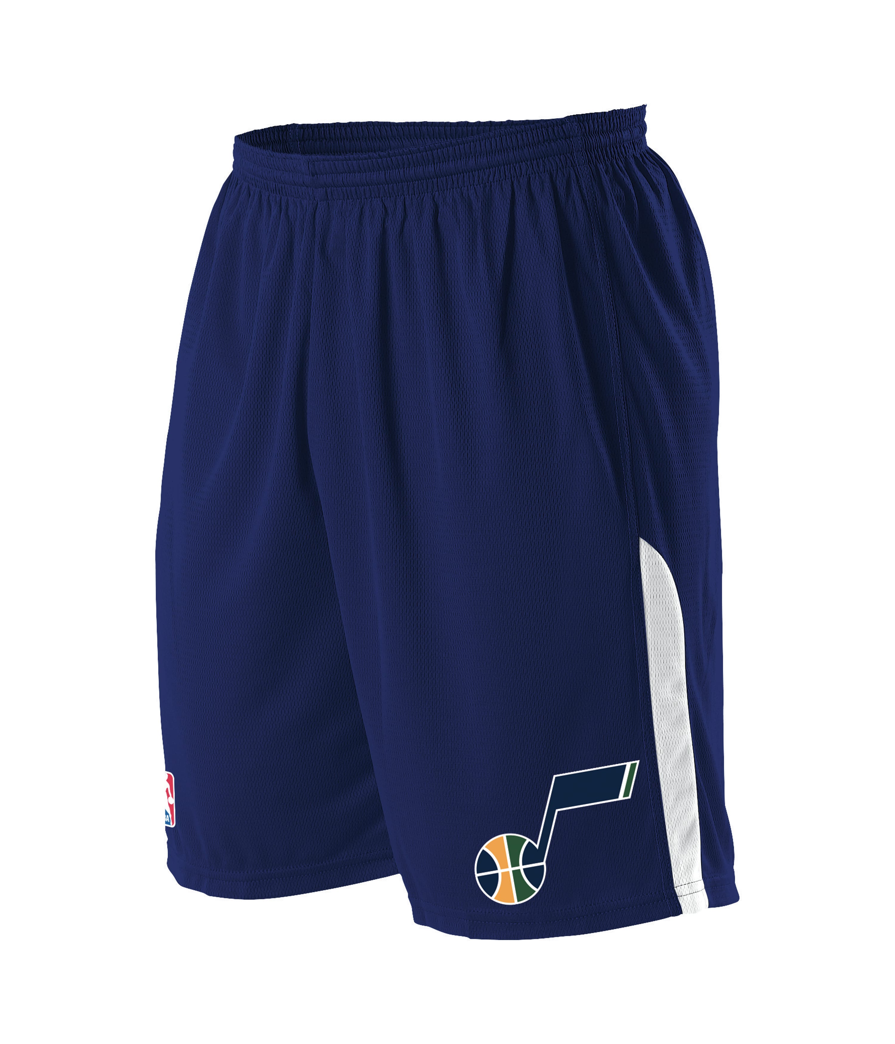 NBA LOGO'D SHORTS - NBA UTAH JAZZ NAVY/WHITE