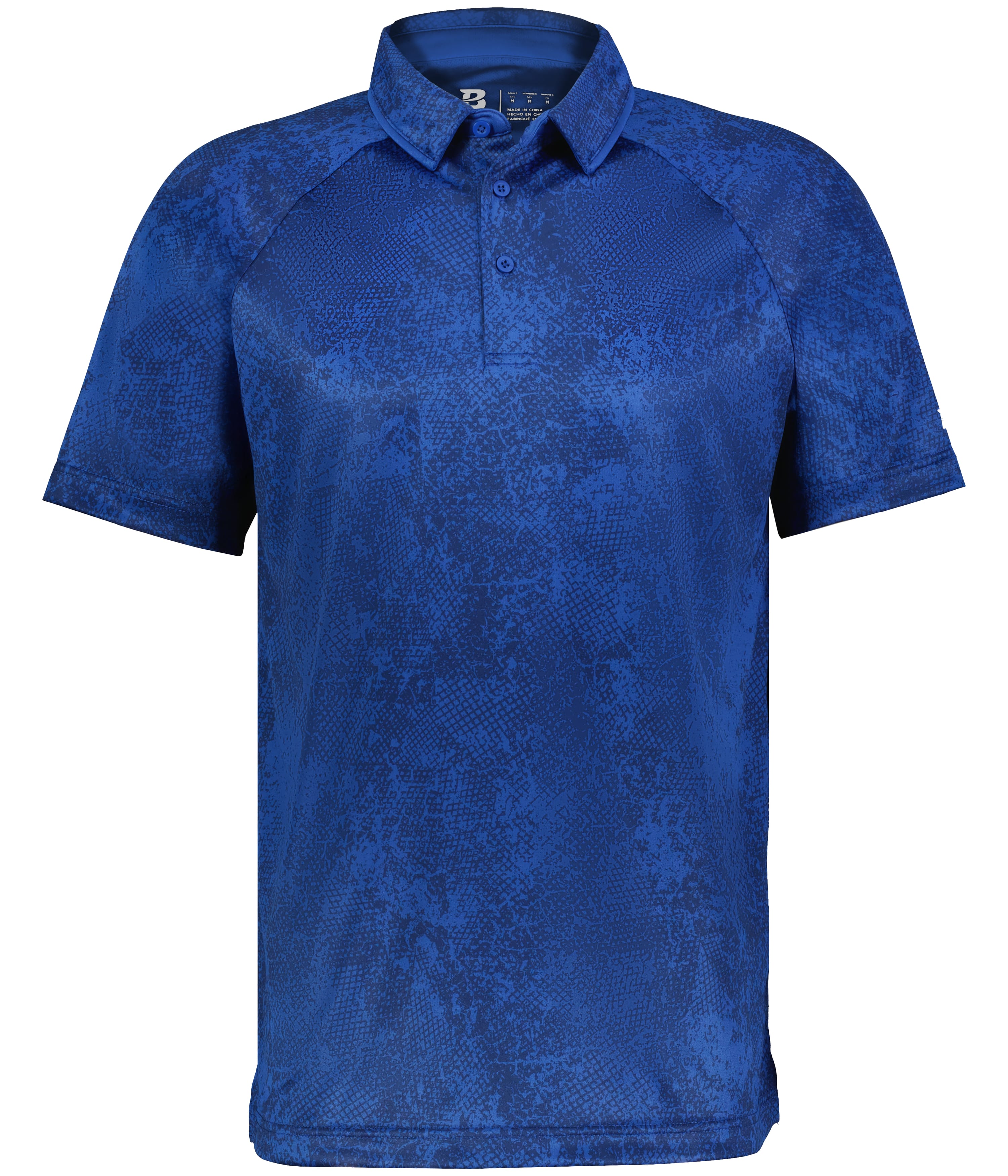 Badger Sport B11011 STADIUM PRINT POLO in BA ROYAL CAGELOCK