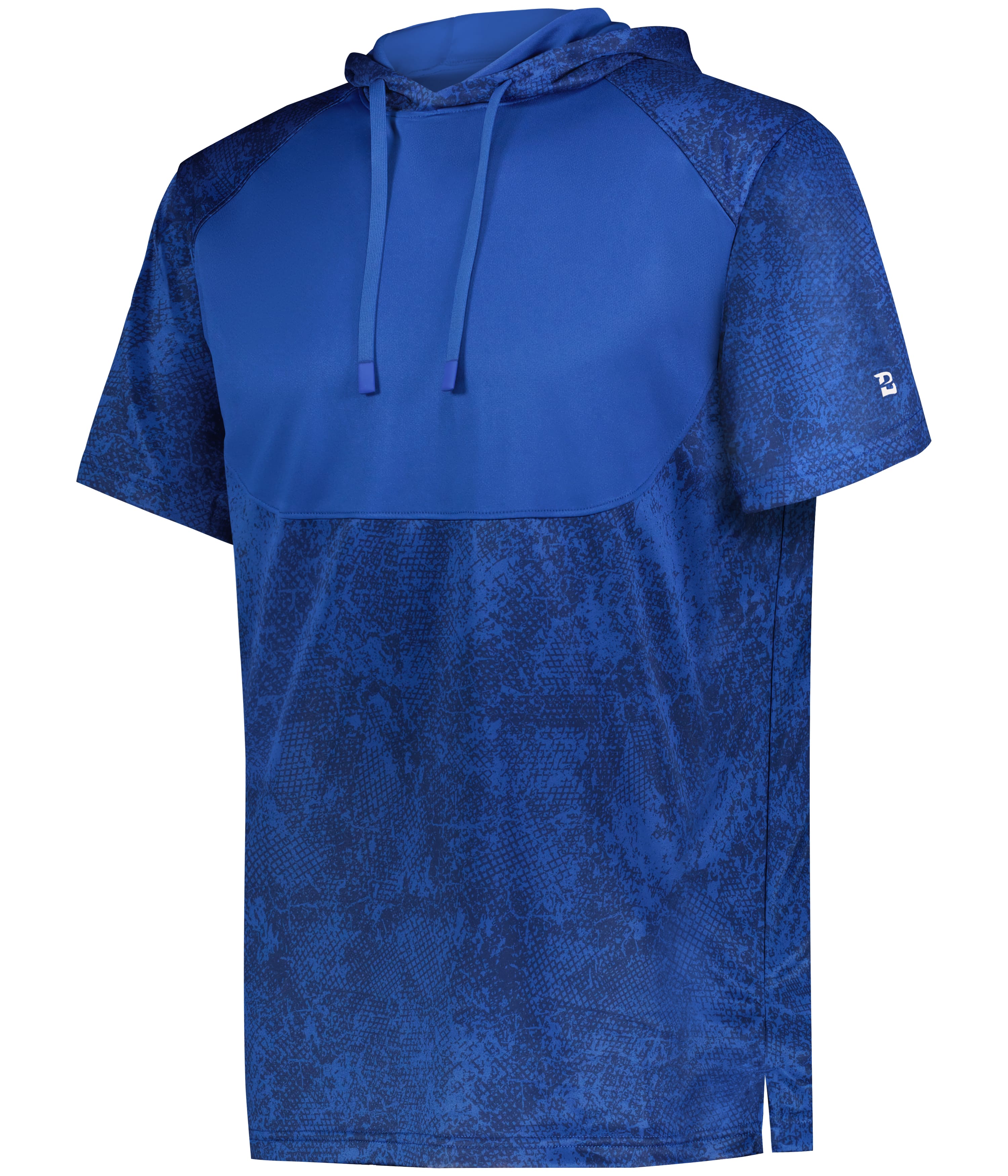 81 B11012 — STADIUM PRINT SHORT SLEEVE HOODED TEE