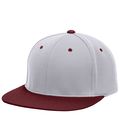 Silver/Maroon